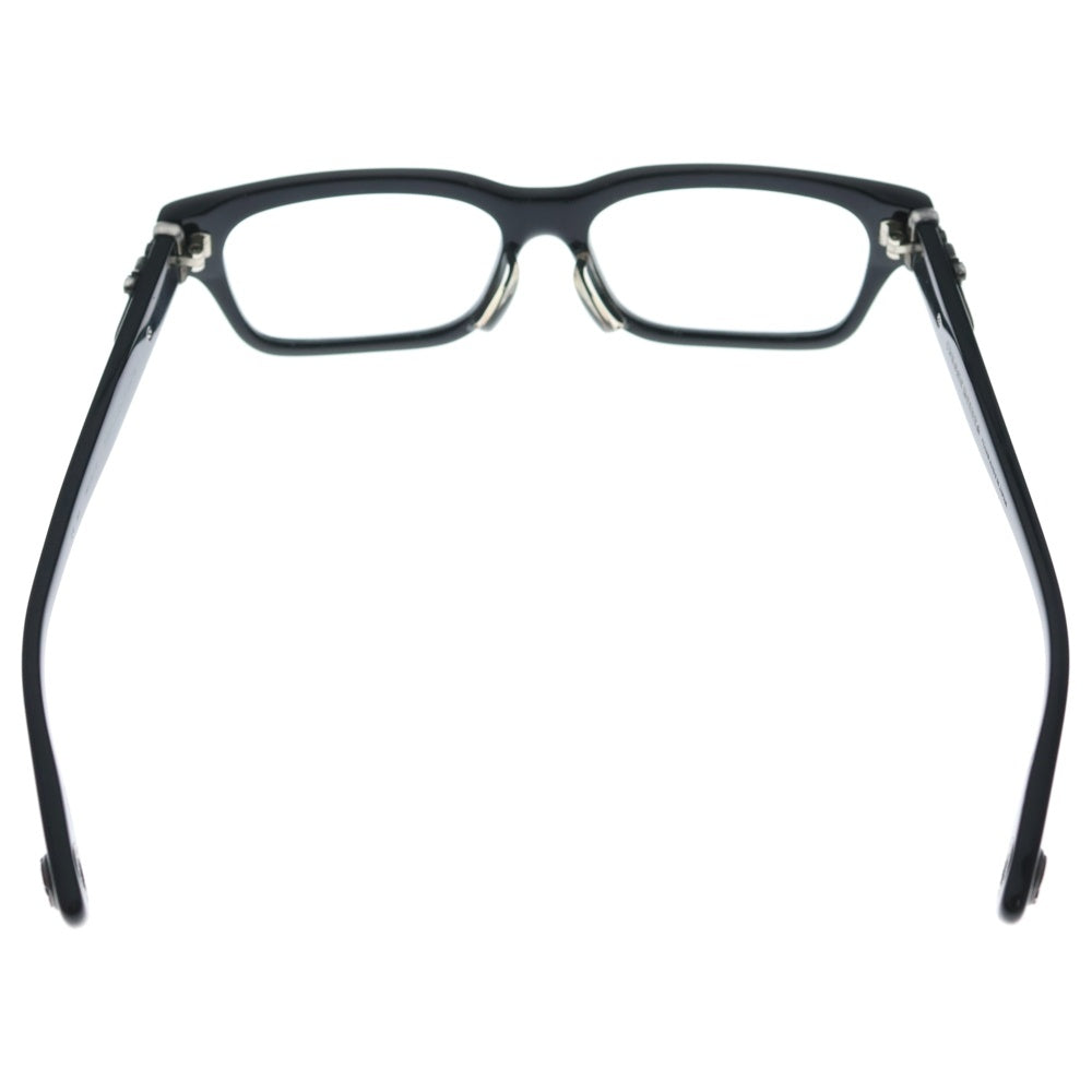 CHROME HEARTS(クロムハーツ) HEY JACK U LATE II ヘイ ジャック ダガー スクエアフレーム クリアレンズ メガネ 眼鏡 アイウェア ブラック
