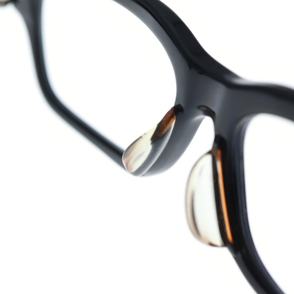 CHROME HEARTS(クロムハーツ) HEY JACK U LATE II ヘイ ジャック ダガー スクエアフレーム クリアレンズ メガネ 眼鏡 アイウェア ブラック