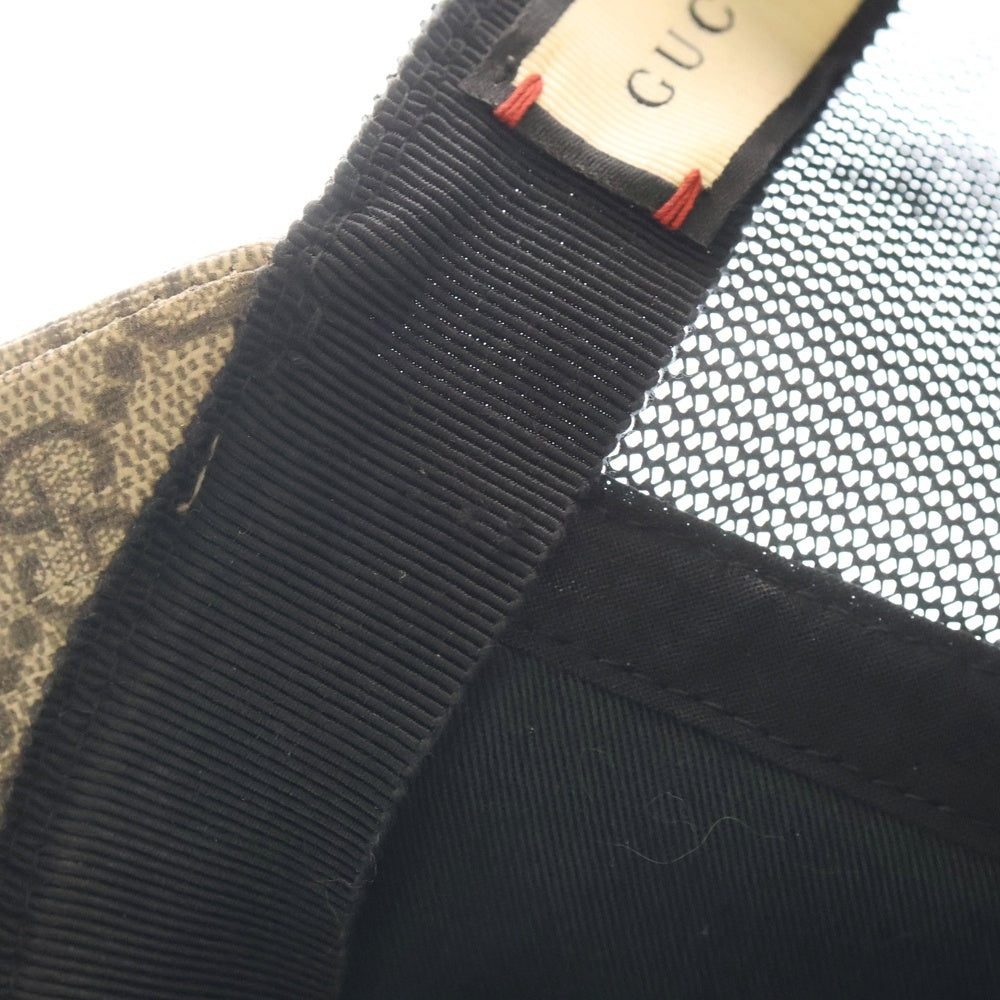 GUCCI(グッチ) GGスプリーム タイガー メッシュキャップ ベージュ #M 426887