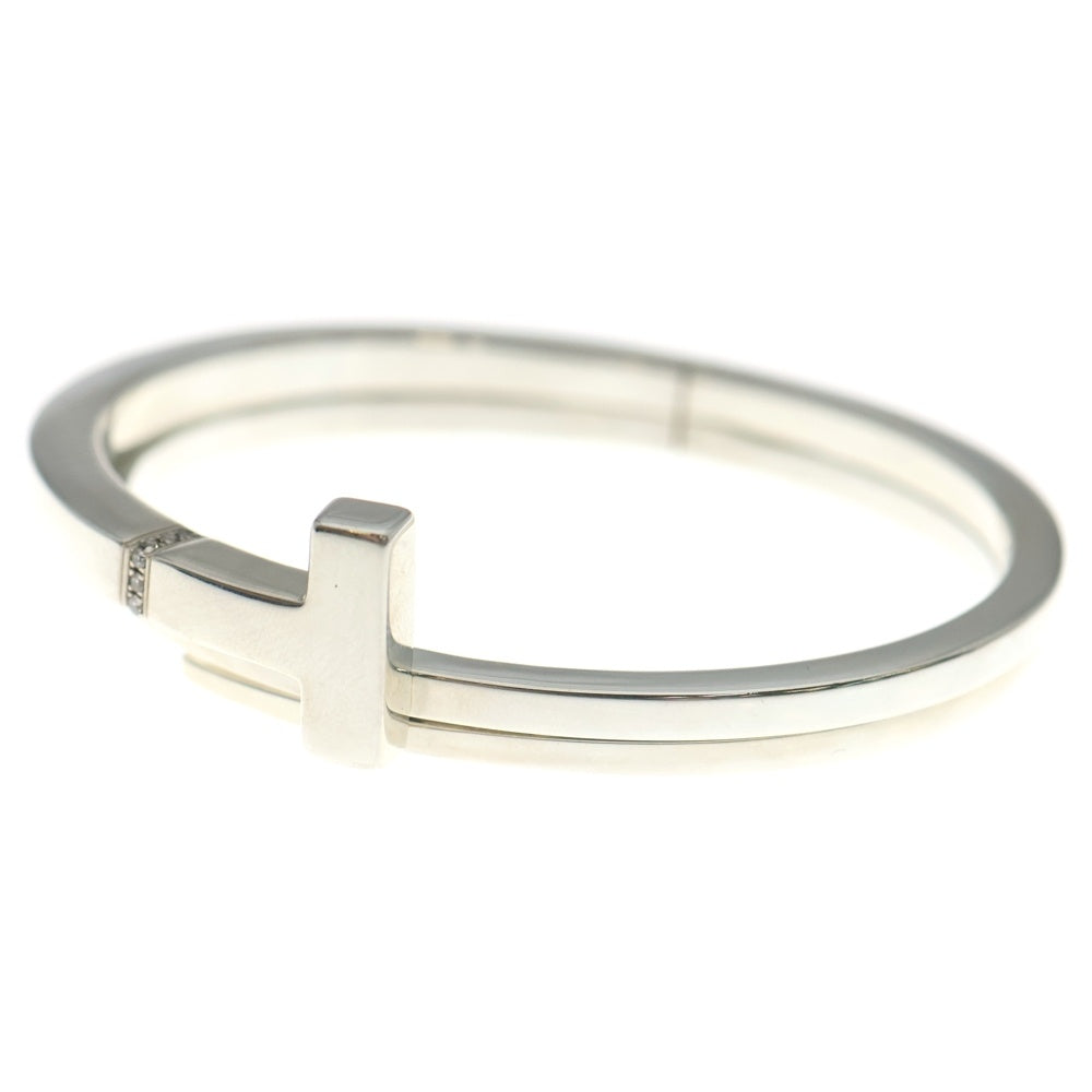 TIFFANY & Co.(ティファニー) Tスクエア バングル ブレスレット ダイヤモンド SV925 シルバー アクセサリー レディース