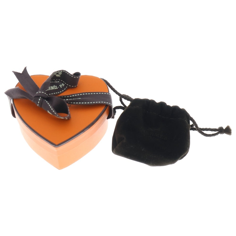 HERMES(エルメス) ツイリーリング ティータイム ハート スカーフリング メタル シルバー/レッド レディース