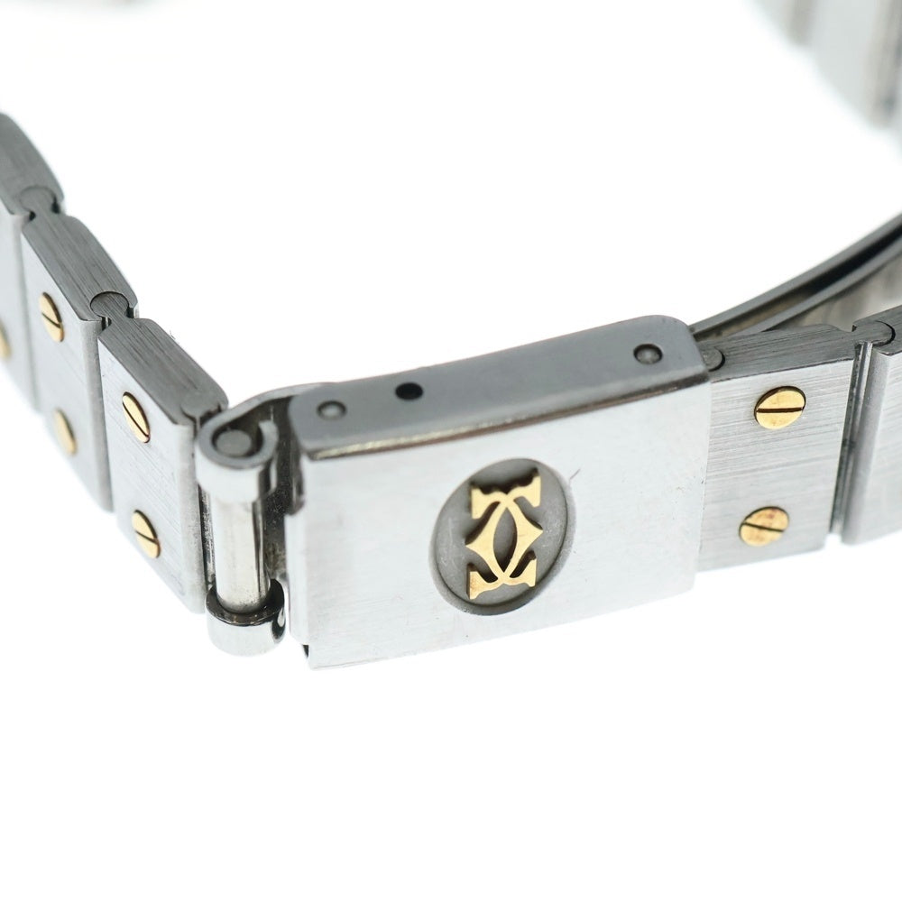 Cartier(カルティエ) サントス ガルべ SM 白文字盤 ステンレス イエローゴールド 自動巻き SSxYG/AT 腕時計 レディース