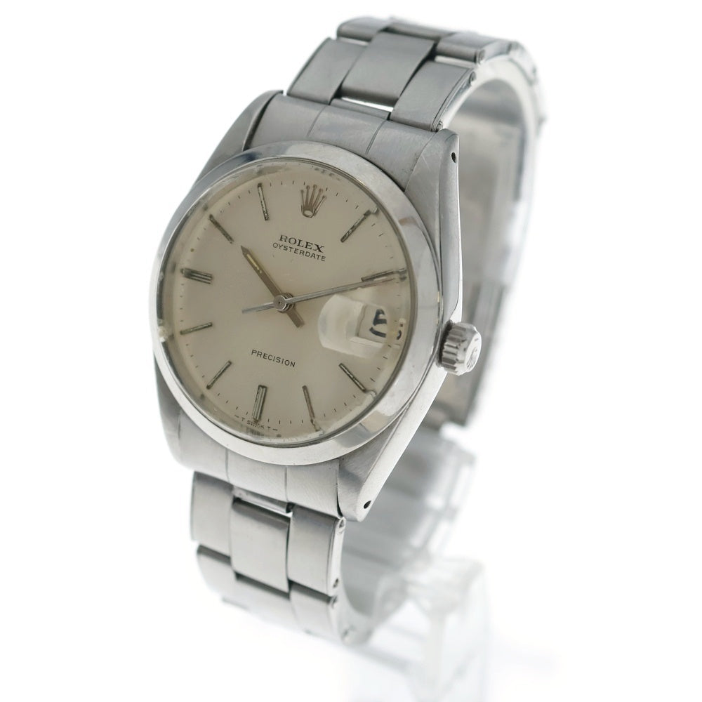 ROLEX(ロレックス) 6694 オイスターデイト プレスジョン シルバー文字盤 SS/手巻き ステンレス 自動巻き ヴィンテージ 70s
