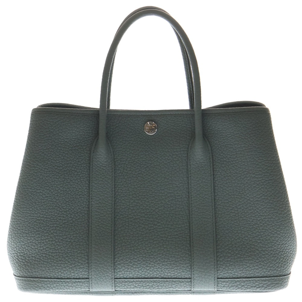 HERMES(エルメス) ガーデンパーティTPM ハンドバッグ グレー系 ネゴンダ シルバー金具 W刻印 レディース