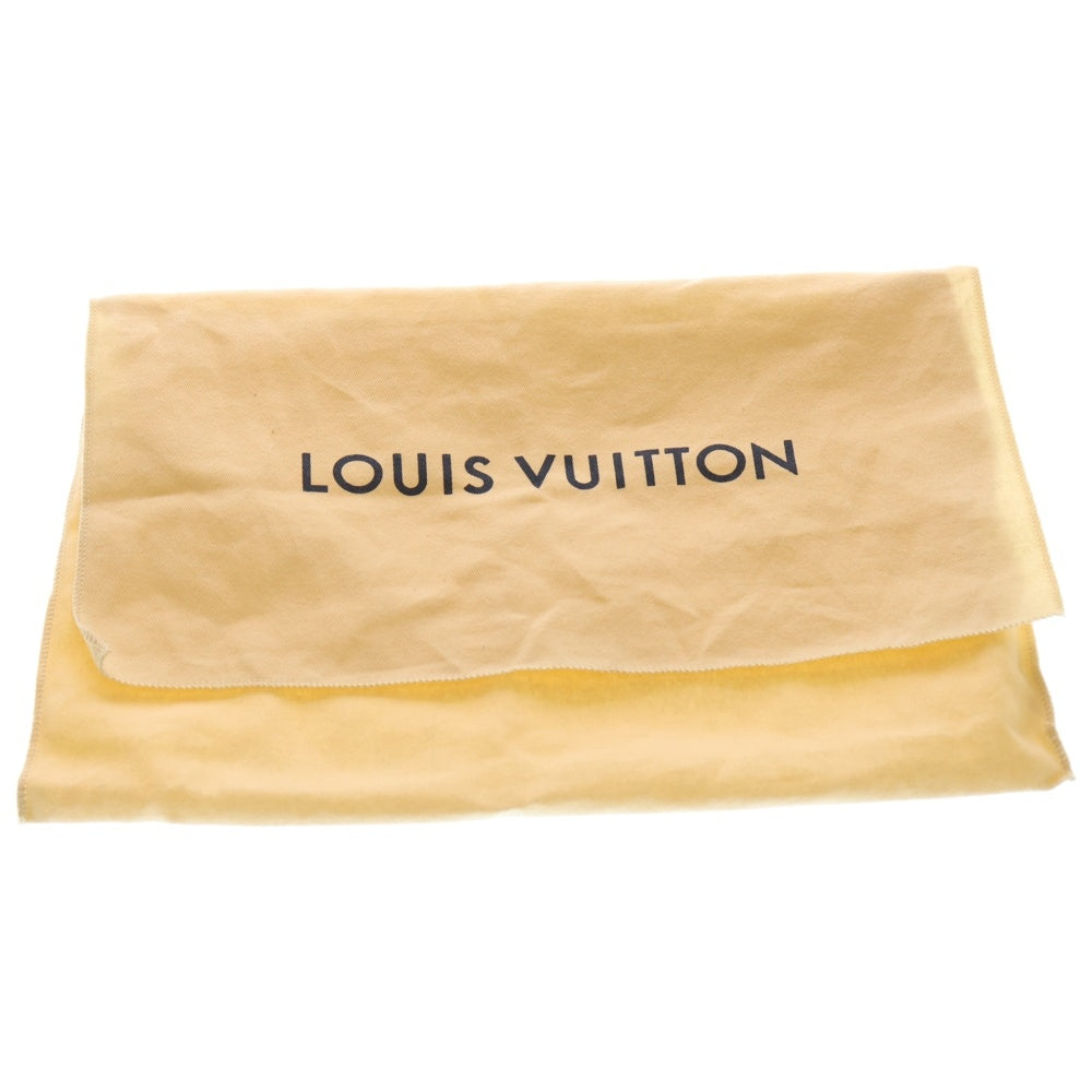 LOUIS VUITTON(ルイヴィトン) モノグラムタペストリー トランクメッセンジャーPM ショルダーバッグ ネイビー レザー×デニム M57282 シルバー金具