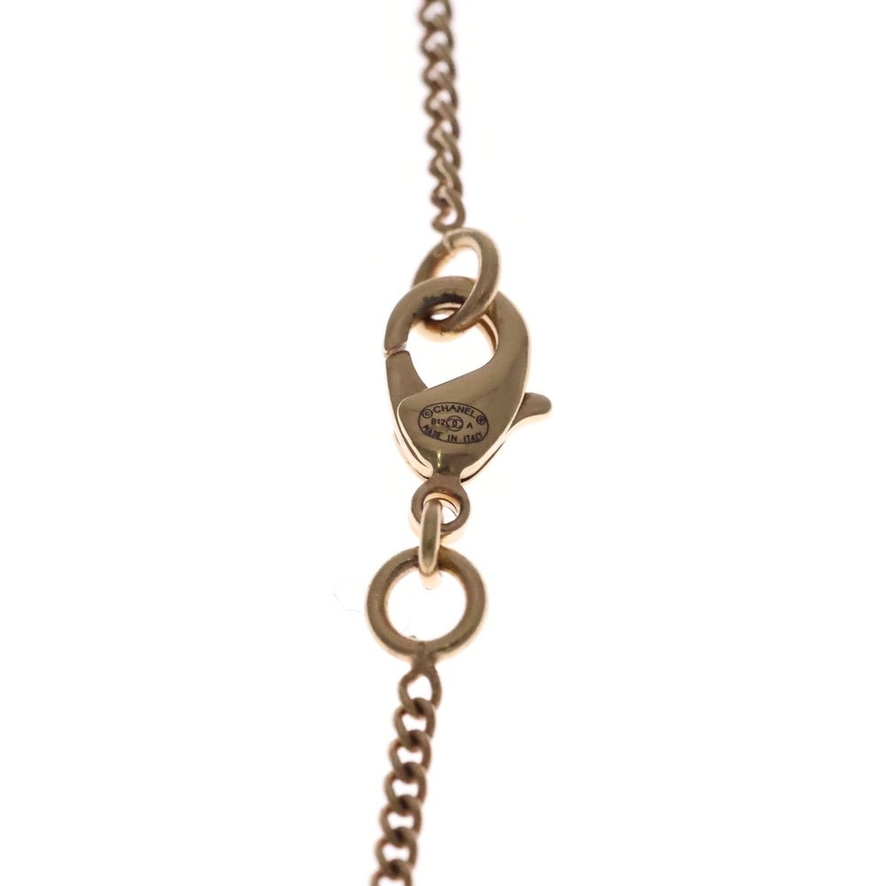 CHANEL(シャネル) ココマーク スイング ボール ネックレス ペンダント チェーン ゴールド×パープル GP
