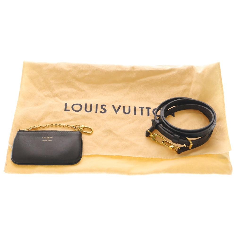 LOUIS VUITTON(ルイヴィトン) LVバイザプール ナノ バケット ショルダーバッグ カゴバッグ ミニバッグ ブラック×アイボリー M82418 ゴールド金具 レディース