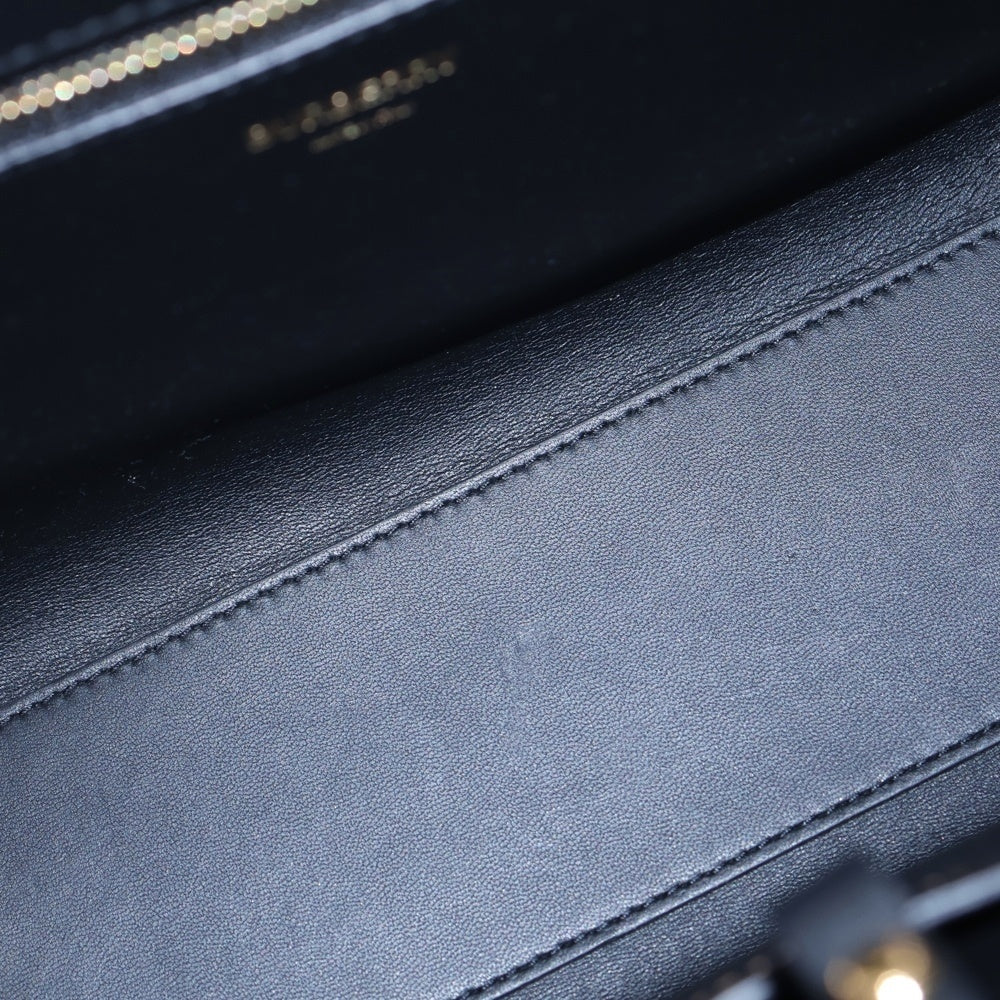 BURBERRY(バーバリー) フランシス ミニ 2WAYバッグ ショルダーバッグ トップハンドルバッグ ブラック レザー ゴールド金具 レディース