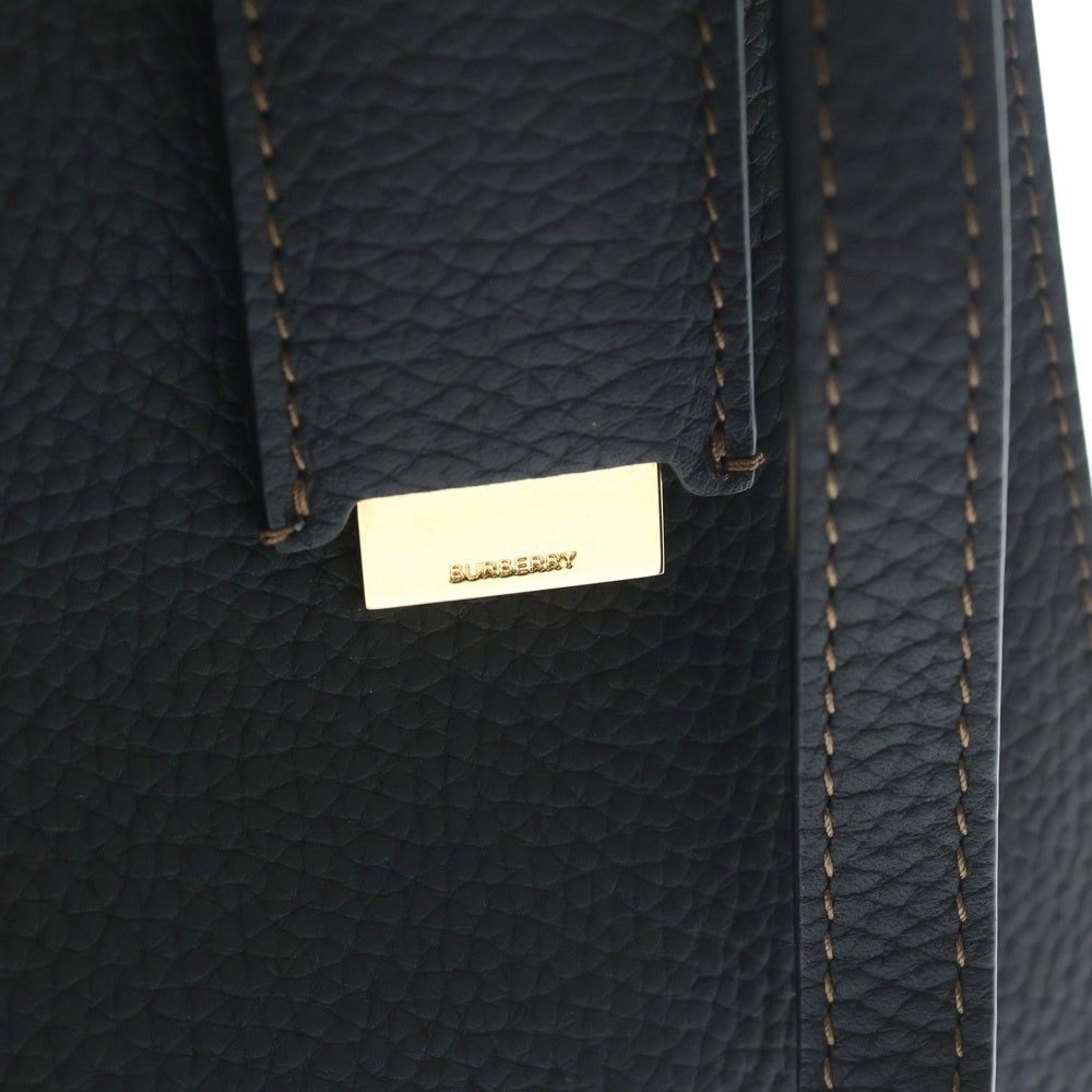 BURBERRY(バーバリー) フランシス ミニ 2WAYバッグ ショルダーバッグ トップハンドルバッグ ブラック レザー ゴールド金具 レディース