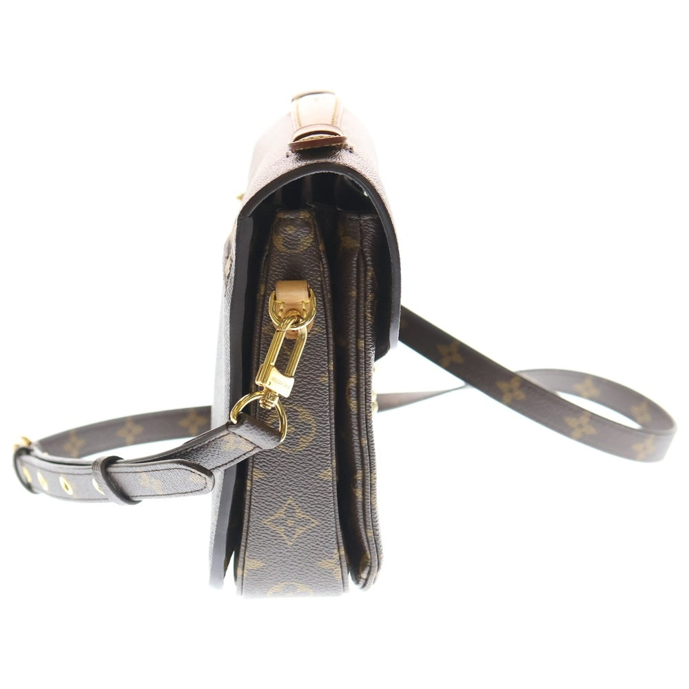 LOUIS VUITTON(ルイヴィトン) モノグラム ポシェットメティスMM ブラウン PVC ショルダーバッグ M40780 レディース