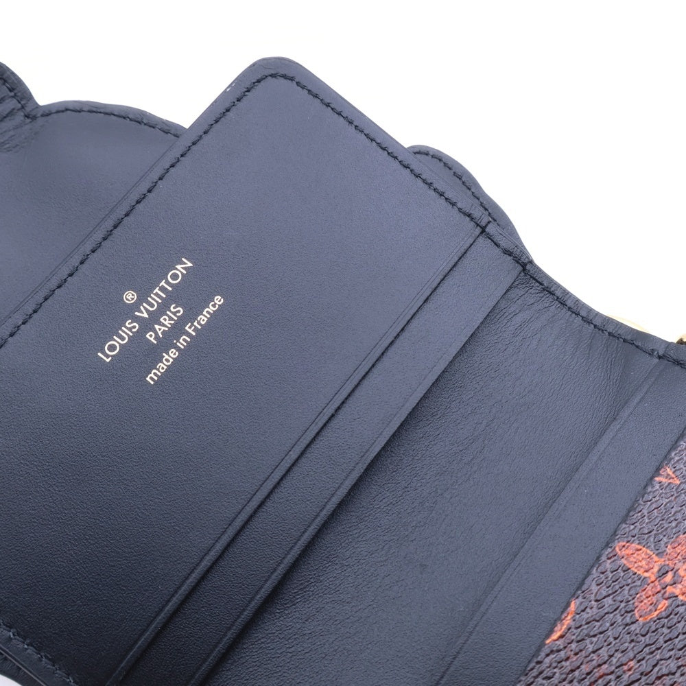 LOUIS VUITTON(ルイヴィトン) エピ キャットグラム 二つ折り財布 バッグチャーム キーホルダー ブラック レザー M63897 ゴールド金具 レディース