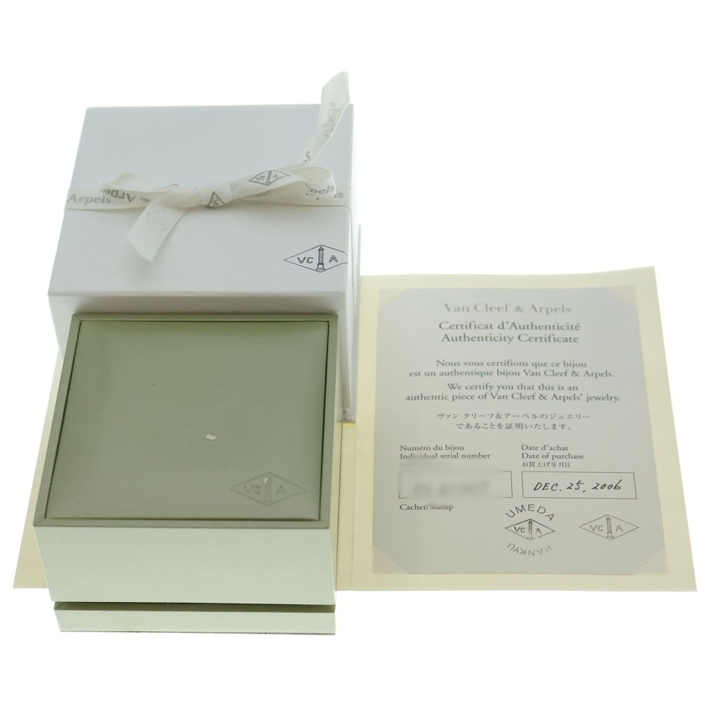 Van Cleef & Arpels(ヴァンクリーフアンドアーペル) ヴィンテージアルハンブラ オニキス 1Pダイヤ リング 指輪 K18YG イエローゴールド VCARA41000 レディース