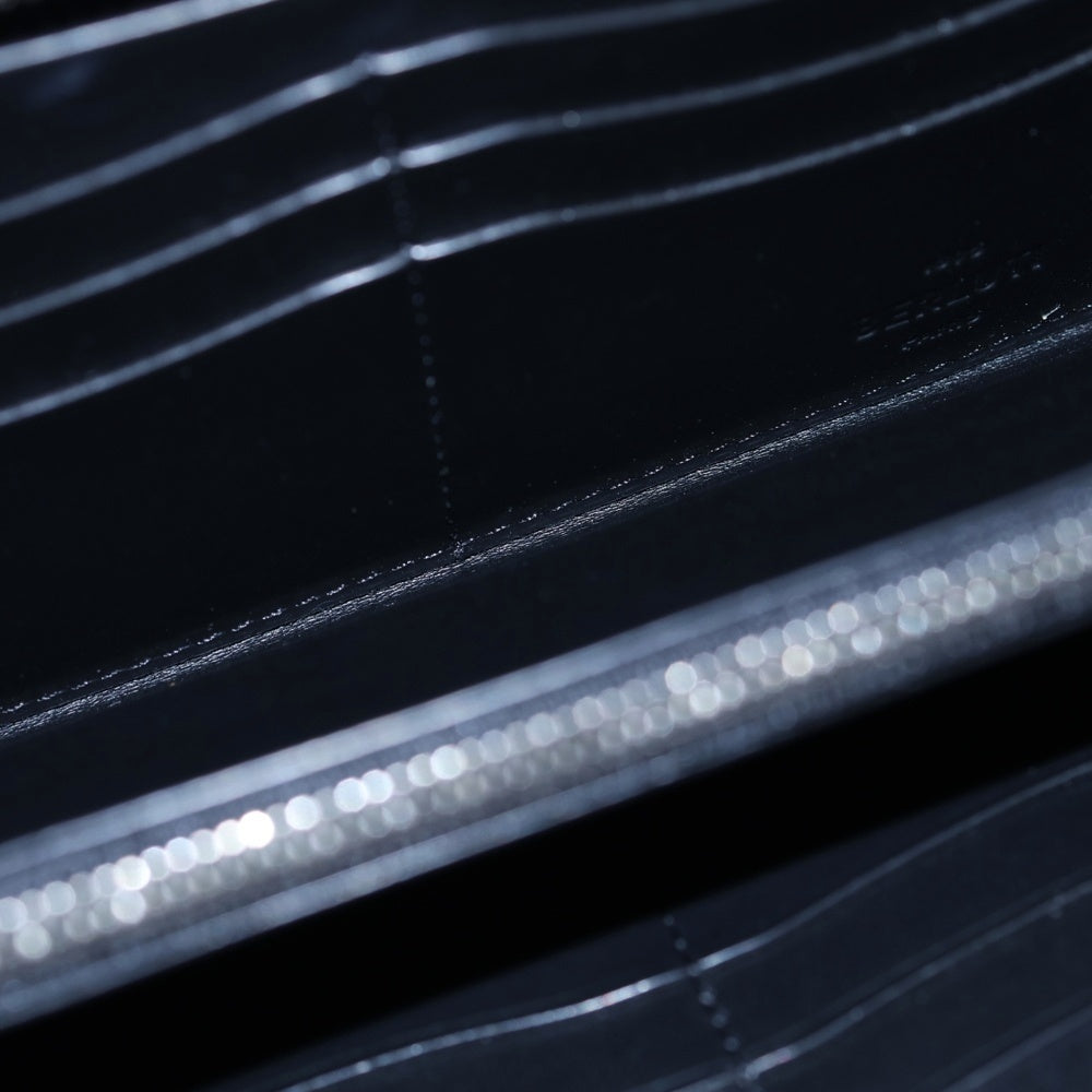 Berluti(ベルルッティ) ラウンドウォレット 長財布 クロコレザー ブラウン