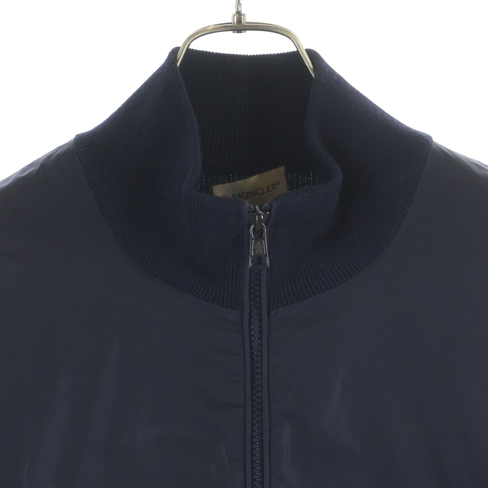 MONCLER(モンクレール) ニット切り替えジップアップカーディガン ネイビー ナイロン D20919404200