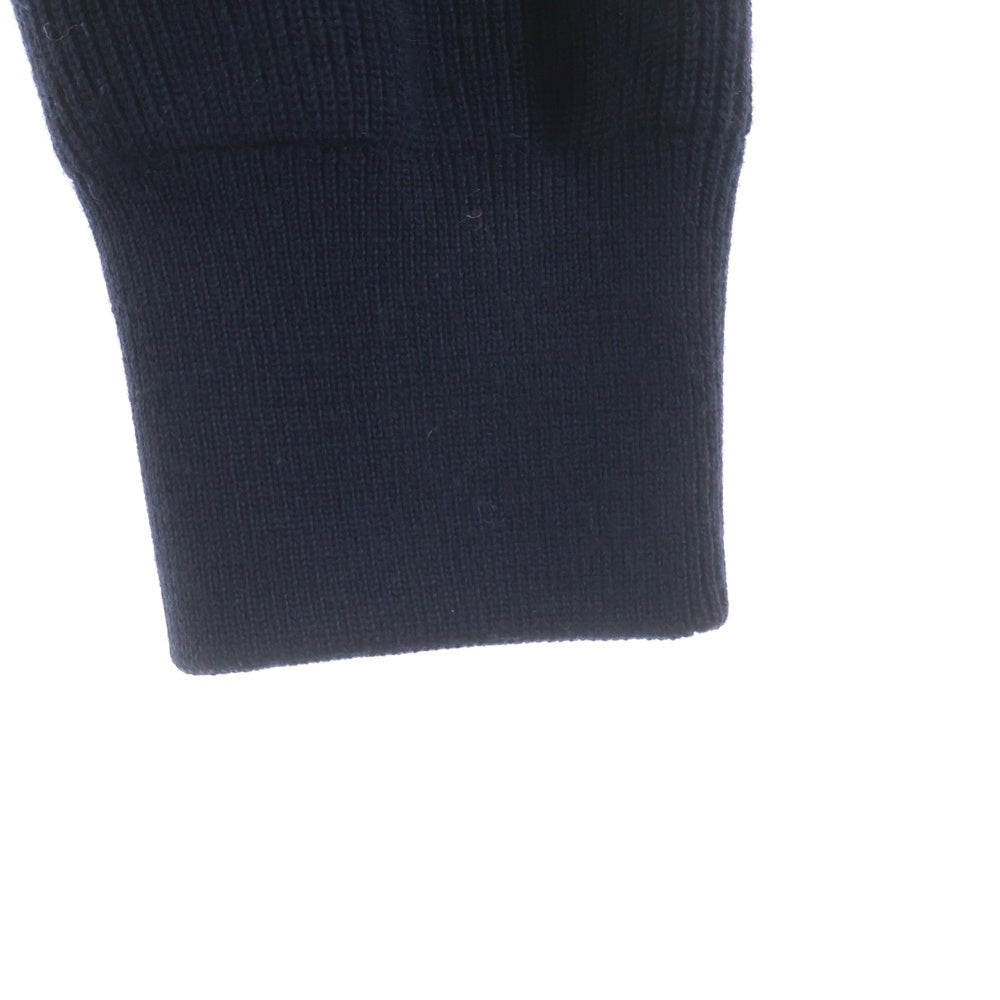 MONCLER(モンクレール) ニット切り替えジップアップカーディガン ネイビー ナイロン D20919404200