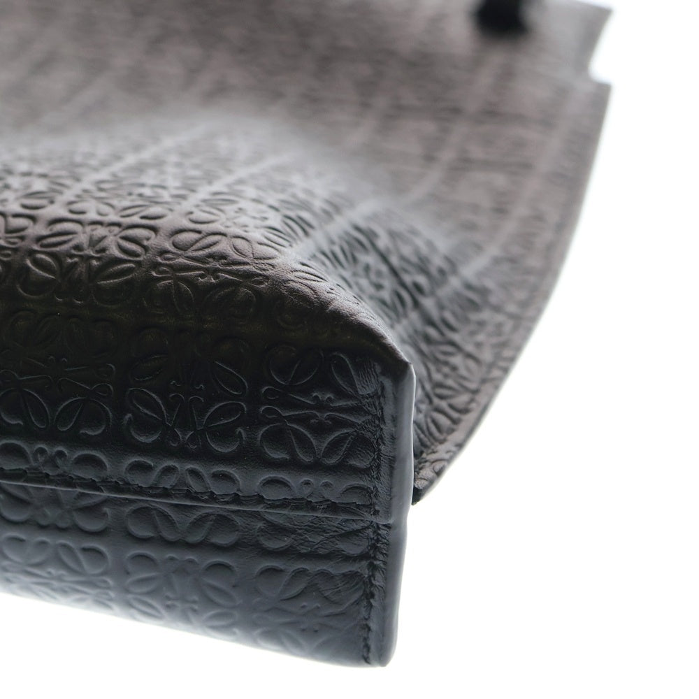 LOEWE(ロエベ) リピートT クラッチバッグ セカンドバッグ ポーチ ケース ブラック レザー ゴールド金具 レディース