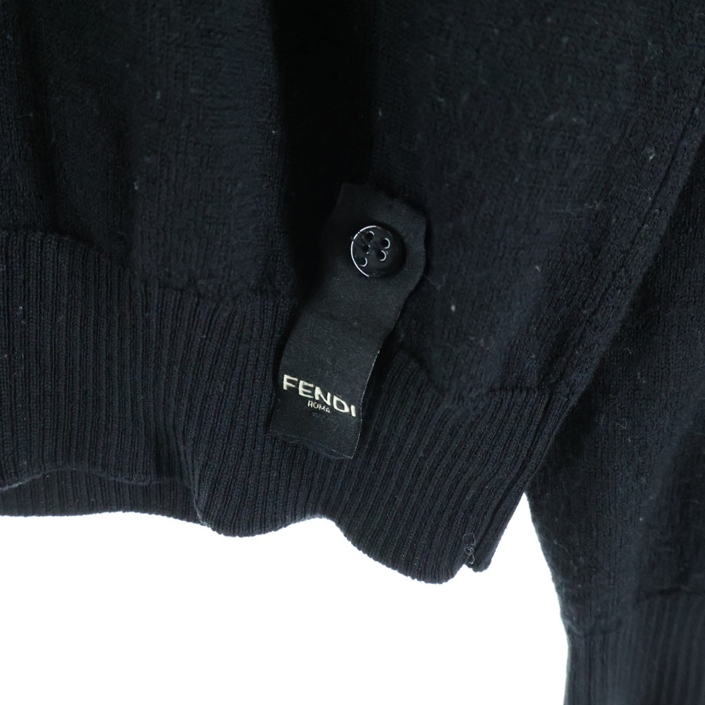 FENDI(フェンディ) ズッカ FFジャガード ハイネックニット FZZ411 A4GC ブラック