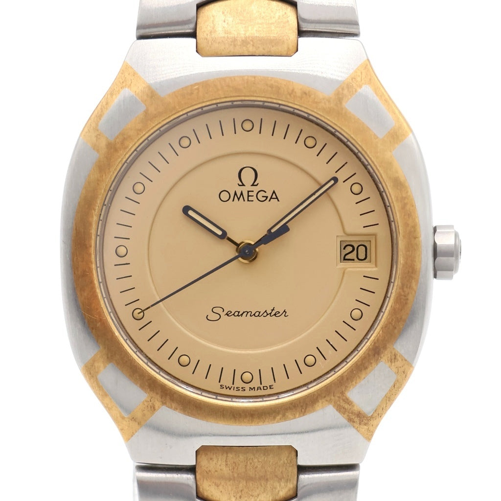 OMEGA(オメガ) シーマスター ポラリス シャンパン文字盤 SS/QZ ステンレス クォーツ 電池式 腕時計 レディース