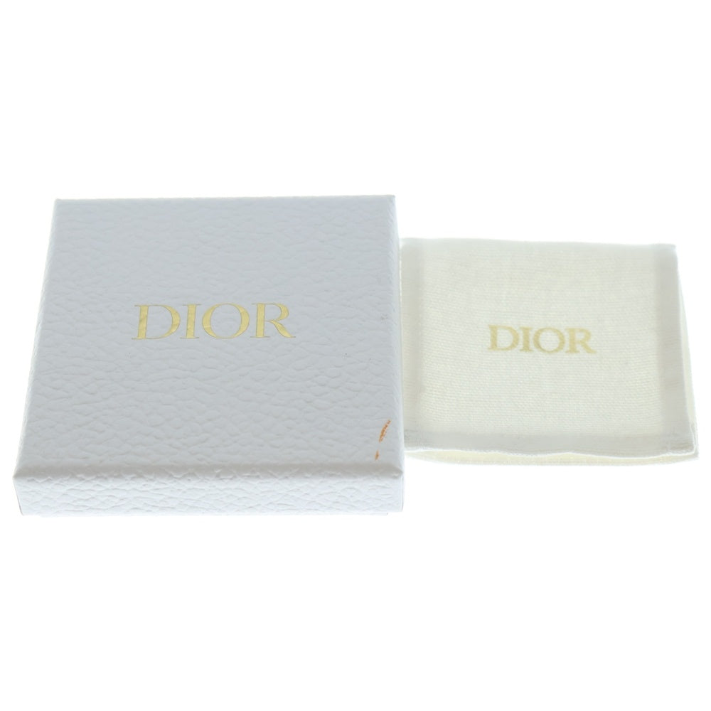 DIOR(ディオール) DIORロゴ リング ラインストーン 指輪 シルバー ♯M レディース