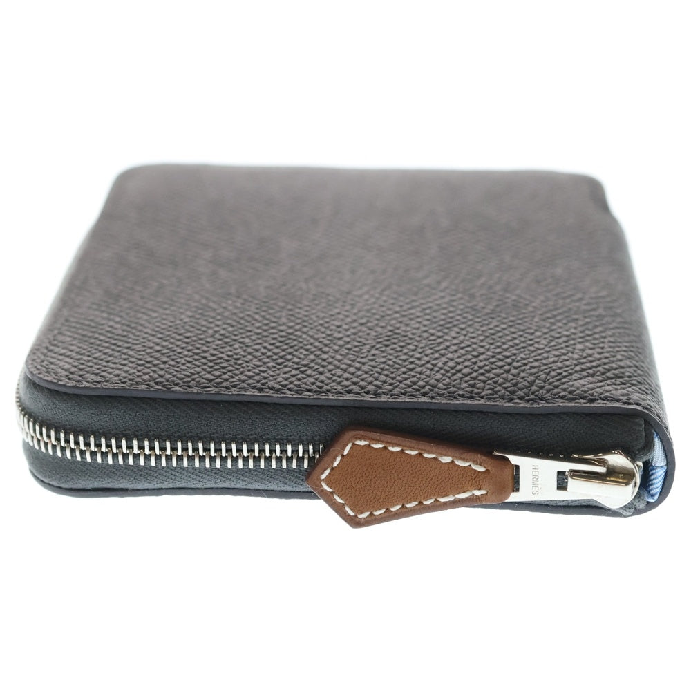 HERMES(エルメス) アザップシルクイン コンパクト アルドワー×ブルーブリュム エプソン シルバー金具 K刻印 レディース