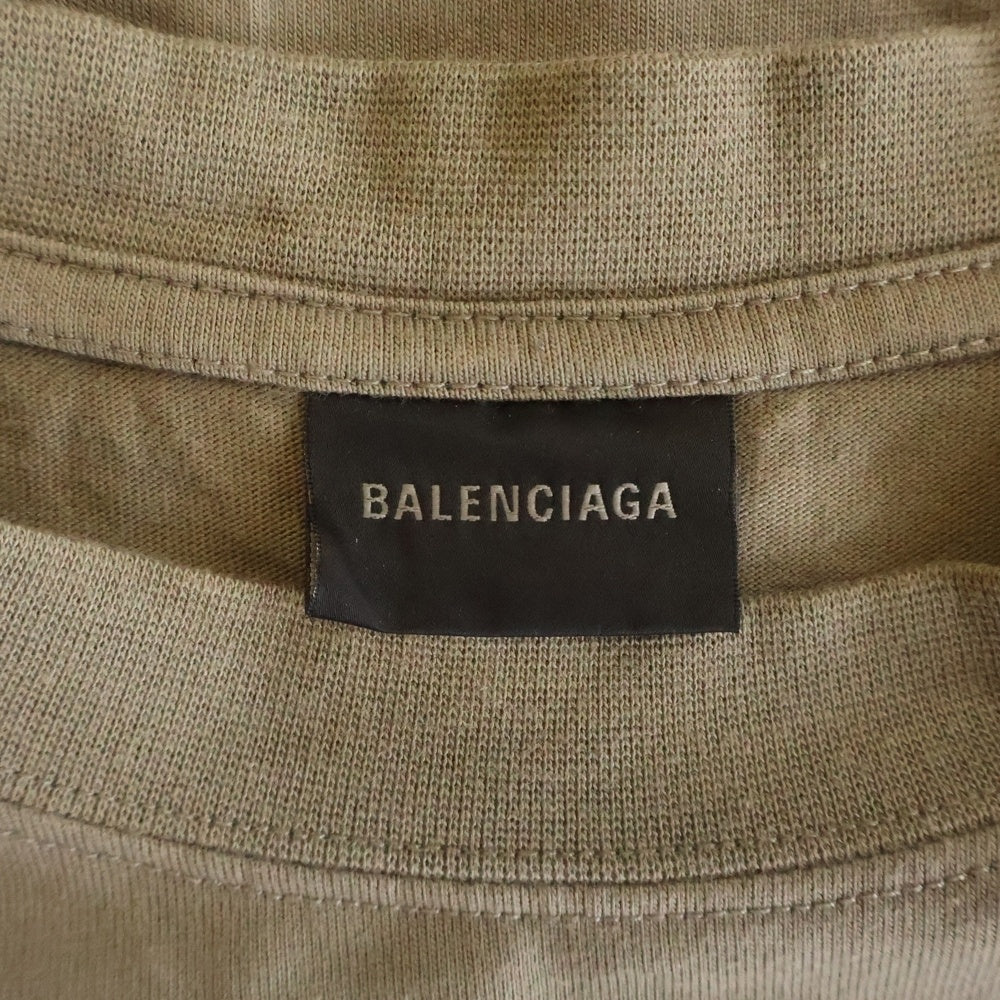 BALENCIAGA(バレンシアガ) × THE WORLD FOOD PROGRAMME コットン クルーネック 半袖Tシャツ カットソー ブラウン