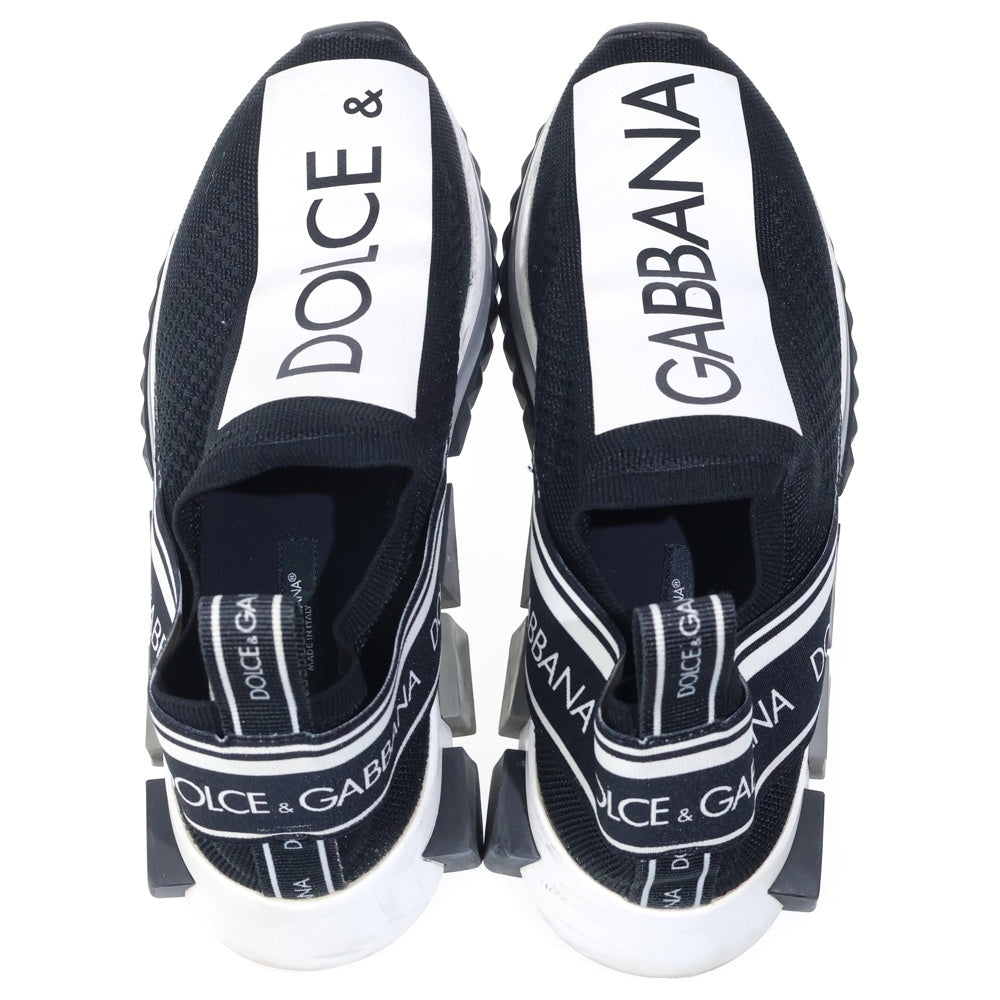 DOLCE & GABBANA(ドルチェアンドガッバーナ) ソレント フロントロゴ ローカットシューズ スニーカー ブラック レディース