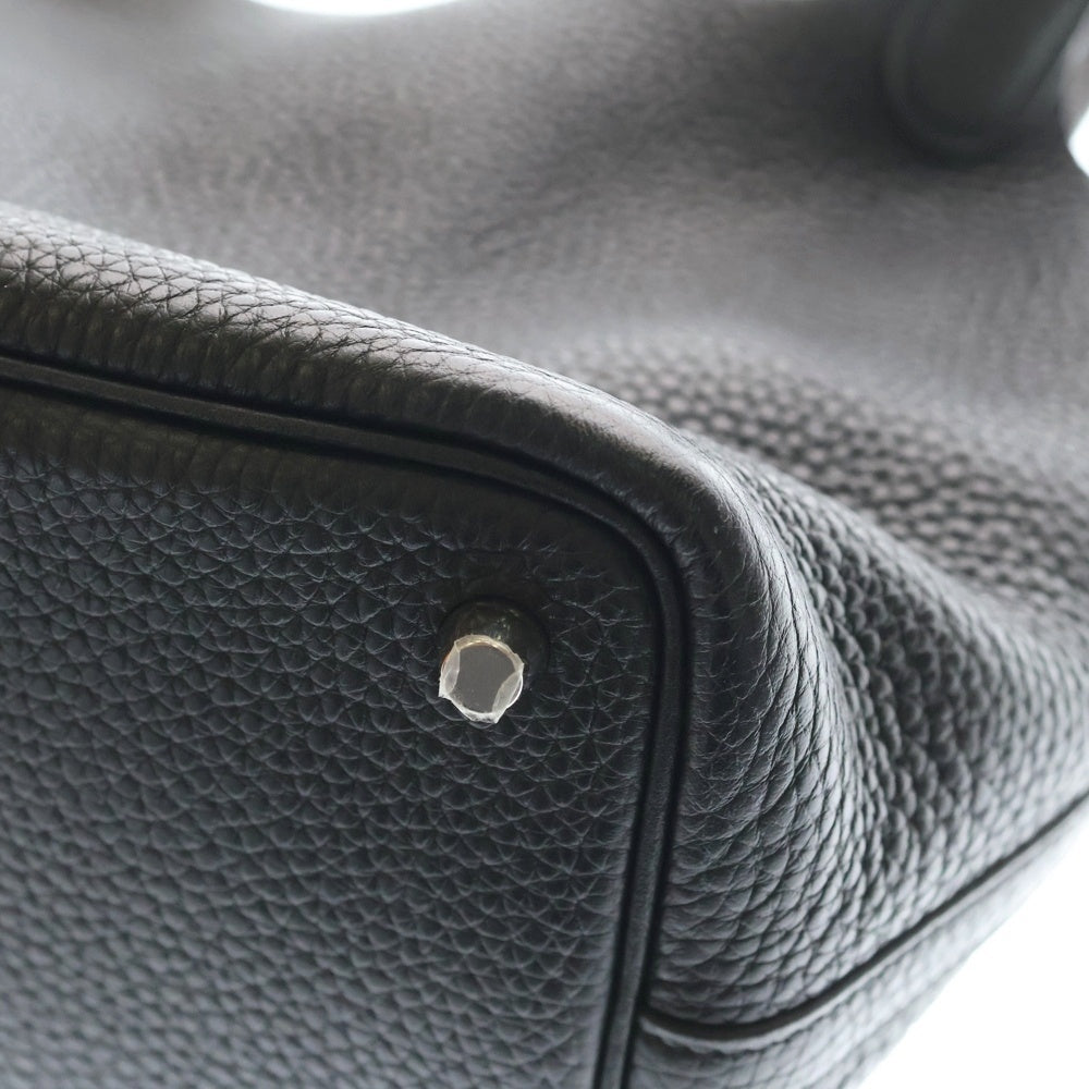 HERMES(エルメス) ピコタンロックPM ノワール トリヨンクレマンス ハンドバッグ シルバー金具 Y刻印 レディース