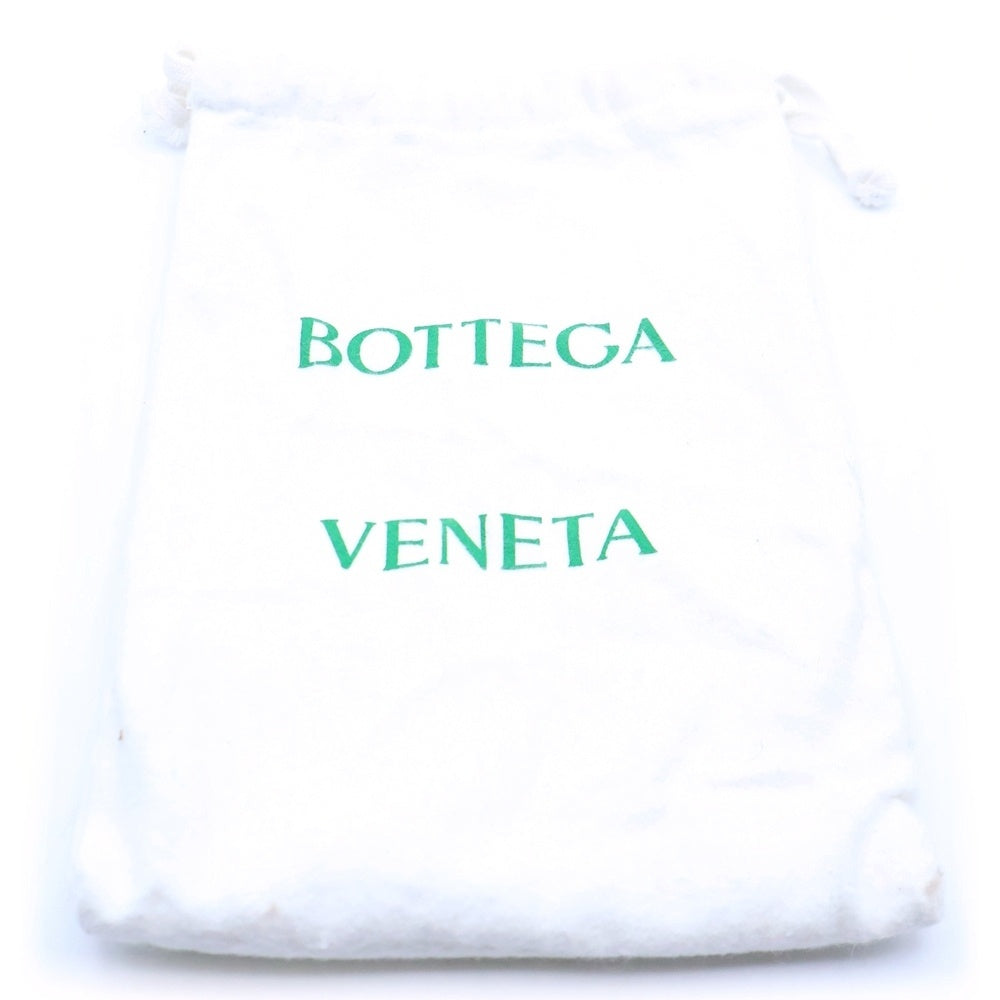 BOTTEGA VENETA(ボッテガヴェネタ) カセット ラウンドファスナー長財布 ロングウォレット カードケース グリーン レザー シルバー金具 レディース
