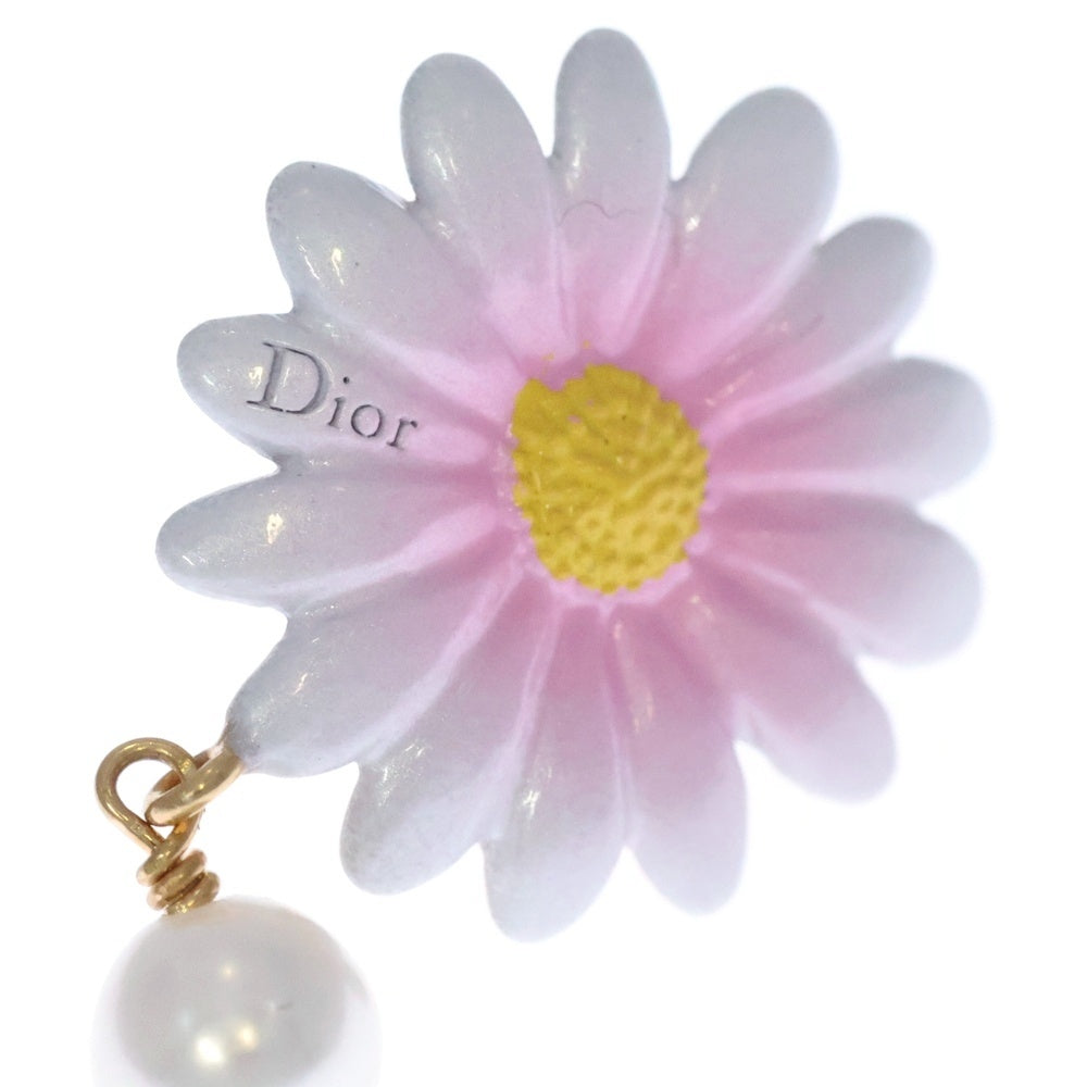 Christian Dior(クリスチャンディオール) Dior Daisy ピアス フラワーモチーフ ピンク ゴールド金具 GP レディース