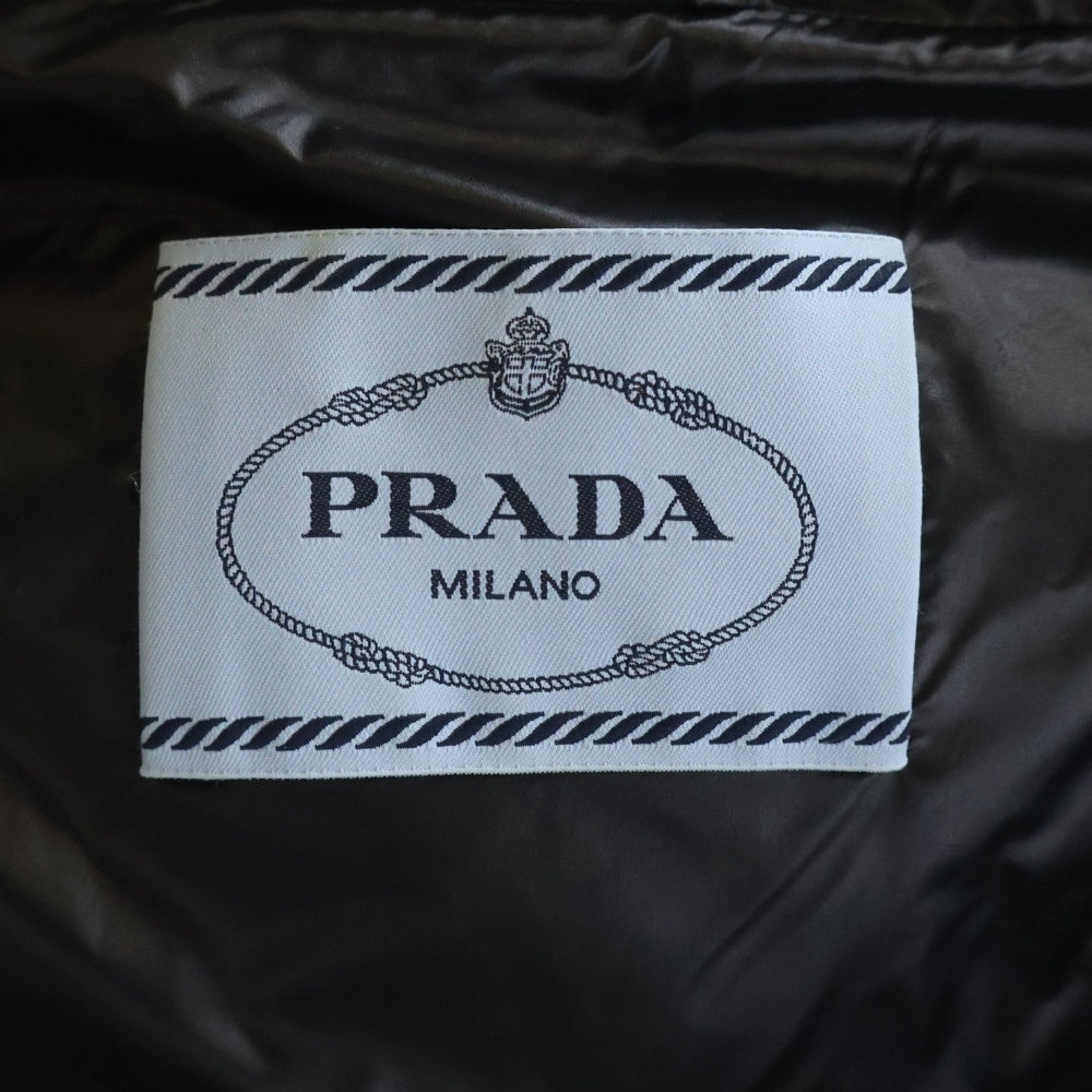 PRADA(プラダ) トライアングルロゴ ショートダウンジャケット ブラック レディース 291973 S212