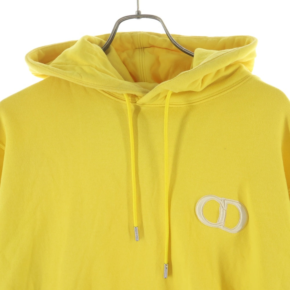 Christian Dior(クリスチャンディオール) CD ICON HOODIE CDアイロン刺繍 プルオーバースウェットパーカー イエロー 113J698A0531