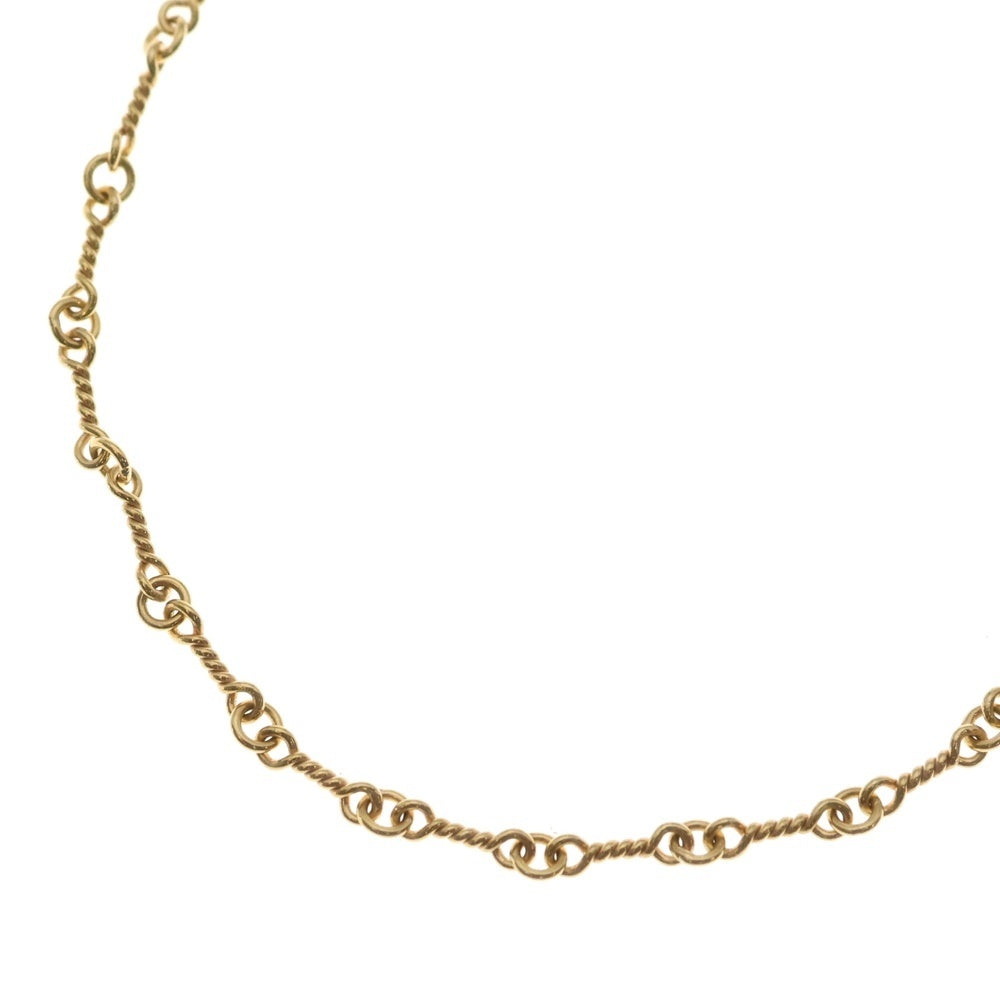 CHROME HEARTS(クロムハーツ) 22K NECKCHAIN T20 ツイストチェーンネックレス 20inch ゴールド BCA015