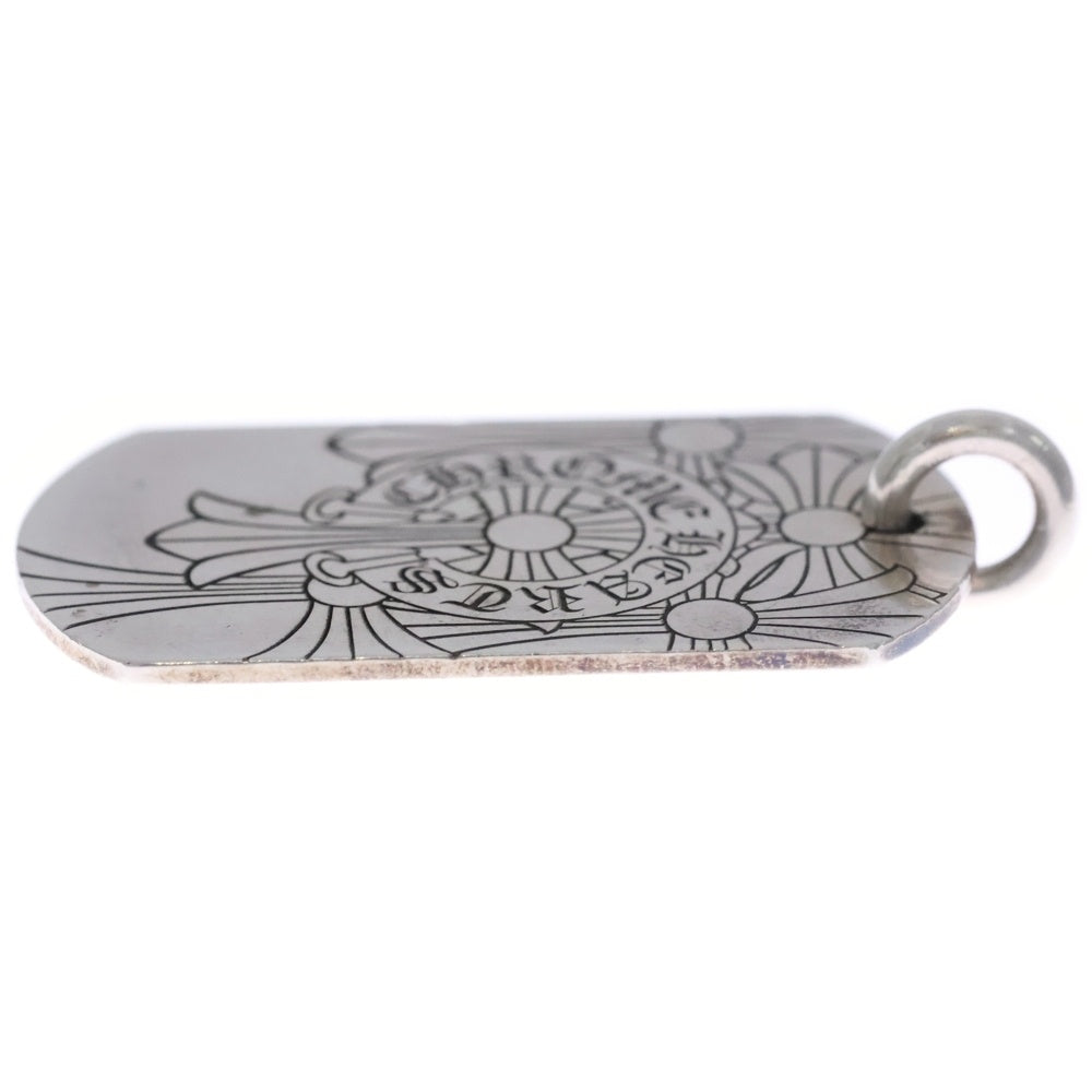 CHROME HEARTS(クロムハーツ) D TAG GOD BLESS ゴッド ブレス ザ ワールド ドッグタグ ネックレス セメタリークロス