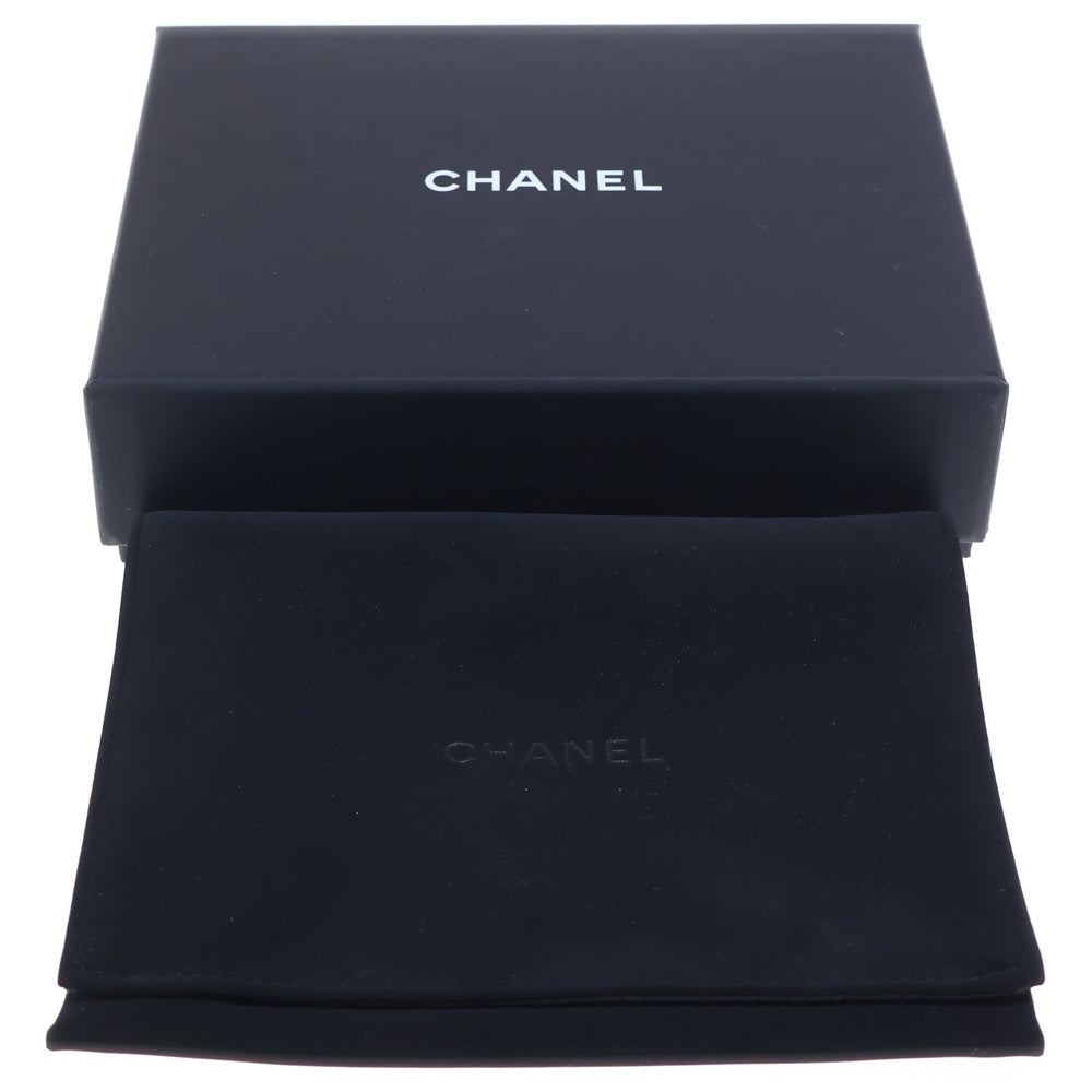 CHANEL(シャネル) 25SS ココマーク スモールフラップウォレット ラムスキン レザー コンパクト 二つ折り財布 ゴールド金具 ブラック AP4487 レディース