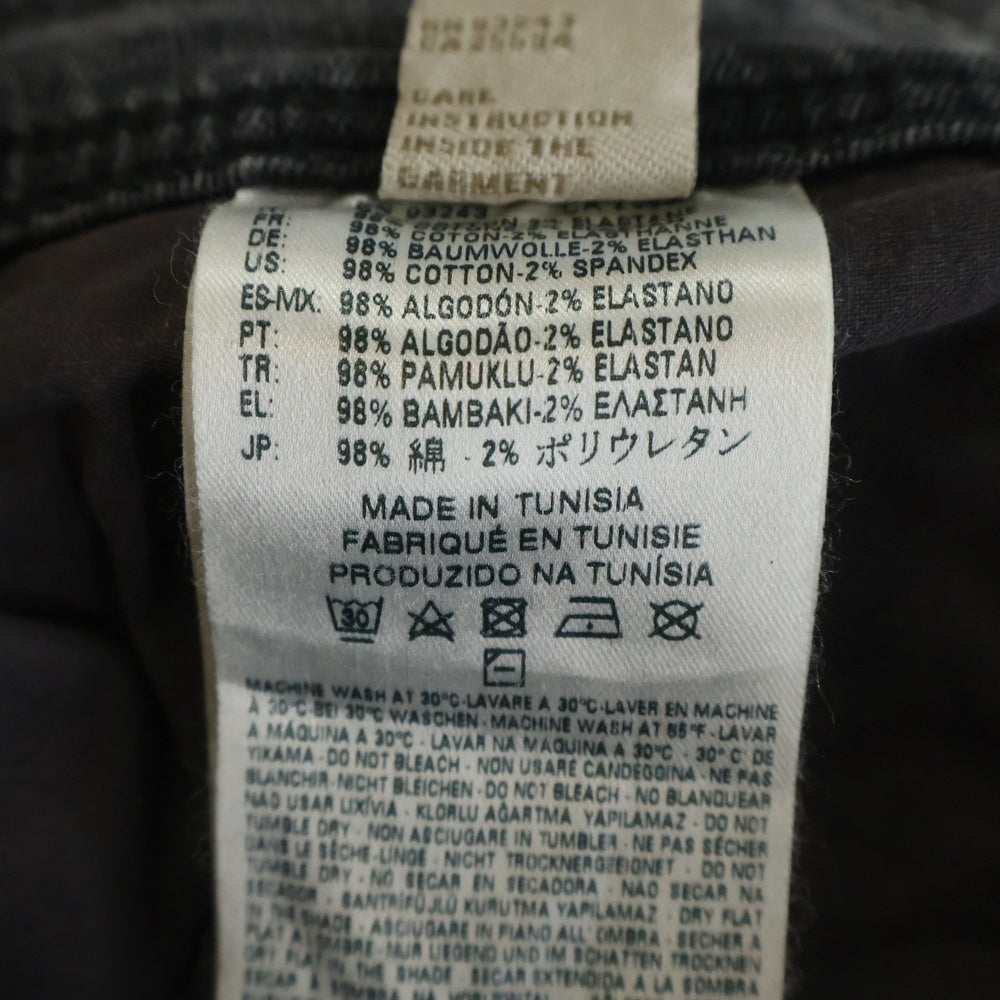 DIESEL INDUSTRY(ディーゼルインダストリー) SLEENKER-ZIP ジップポケット ストレッチ スリムスキニー デニムパンツ ジーンズ グレー