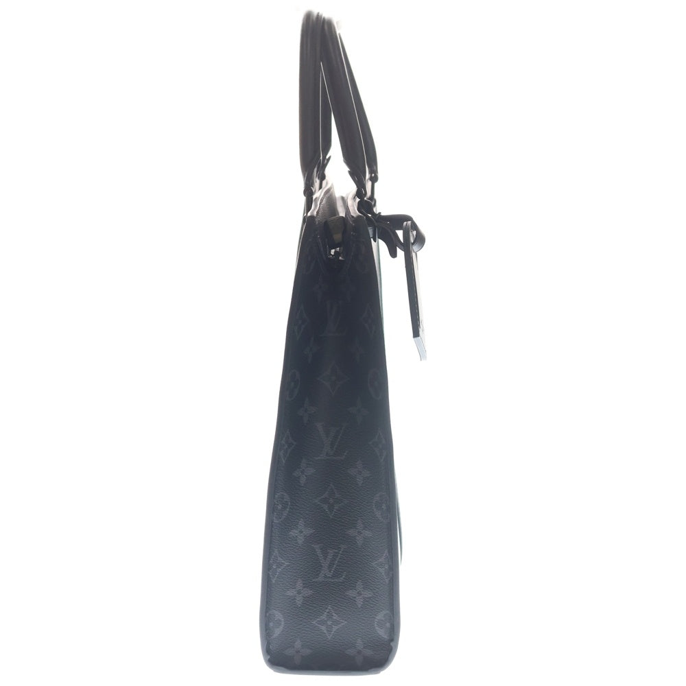 LOUIS VUITTON(ルイヴィトン) サックプラ ホリゾンタルジップ モノグラムエクリプス PVC レザー 2WAY ハンド ショルダー ビジネス トートバッグ ブラック M45265
