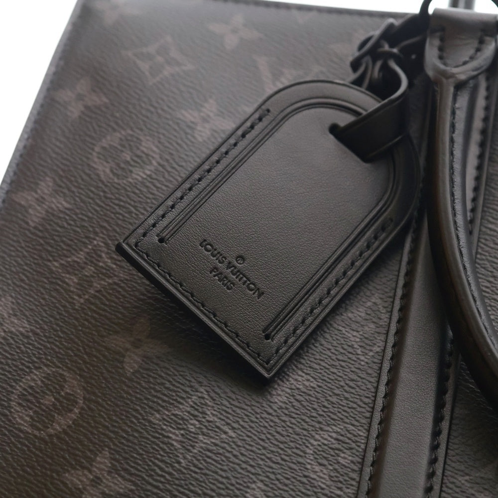 LOUIS VUITTON(ルイヴィトン) サックプラ ホリゾンタルジップ モノグラムエクリプス PVC レザー 2WAY ハンド ショルダー ビジネス トートバッグ ブラック M45265