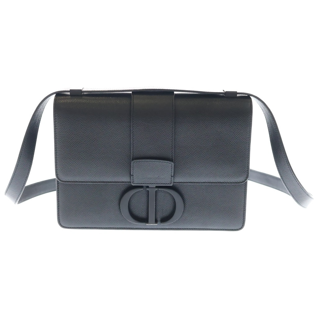 DIOR(ディオール) モンテーニュ30 ショルダーバッグ ブラック レザー ブラック金具 レディース