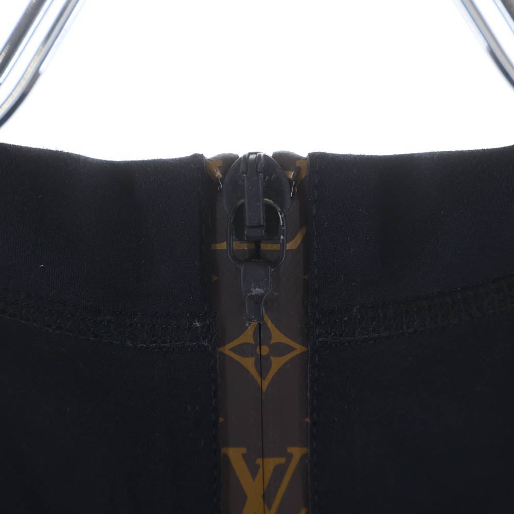 LOUIS VUITTON(ルイヴィトン) モノグラム ショートスリーブハイネックフィットドレス ワンピース ブラック RW202W NHY FJDR25 レディース