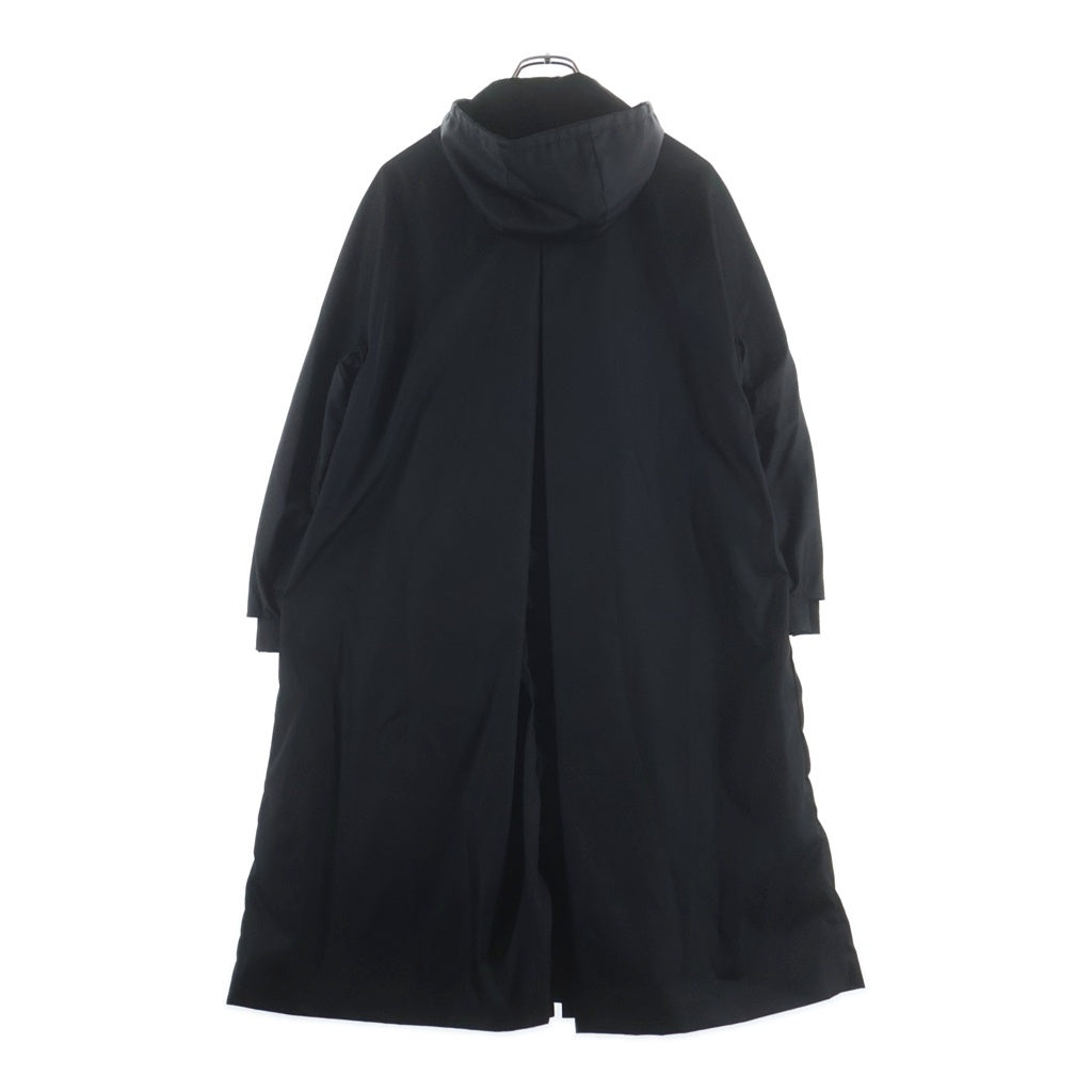 PRADA(プラダ) Re-Nylon リナイロン トライアングルロゴプレート ジップアップ コート ブラック レディース