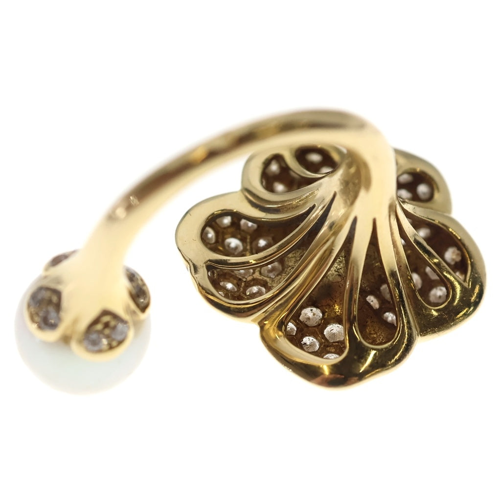 Van Cleef & Arpels(ヴァンクリーフアンドアーペル) パールデュオ リング 750YG イエローゴールド ダイヤモンド パール 9.3mm レディース