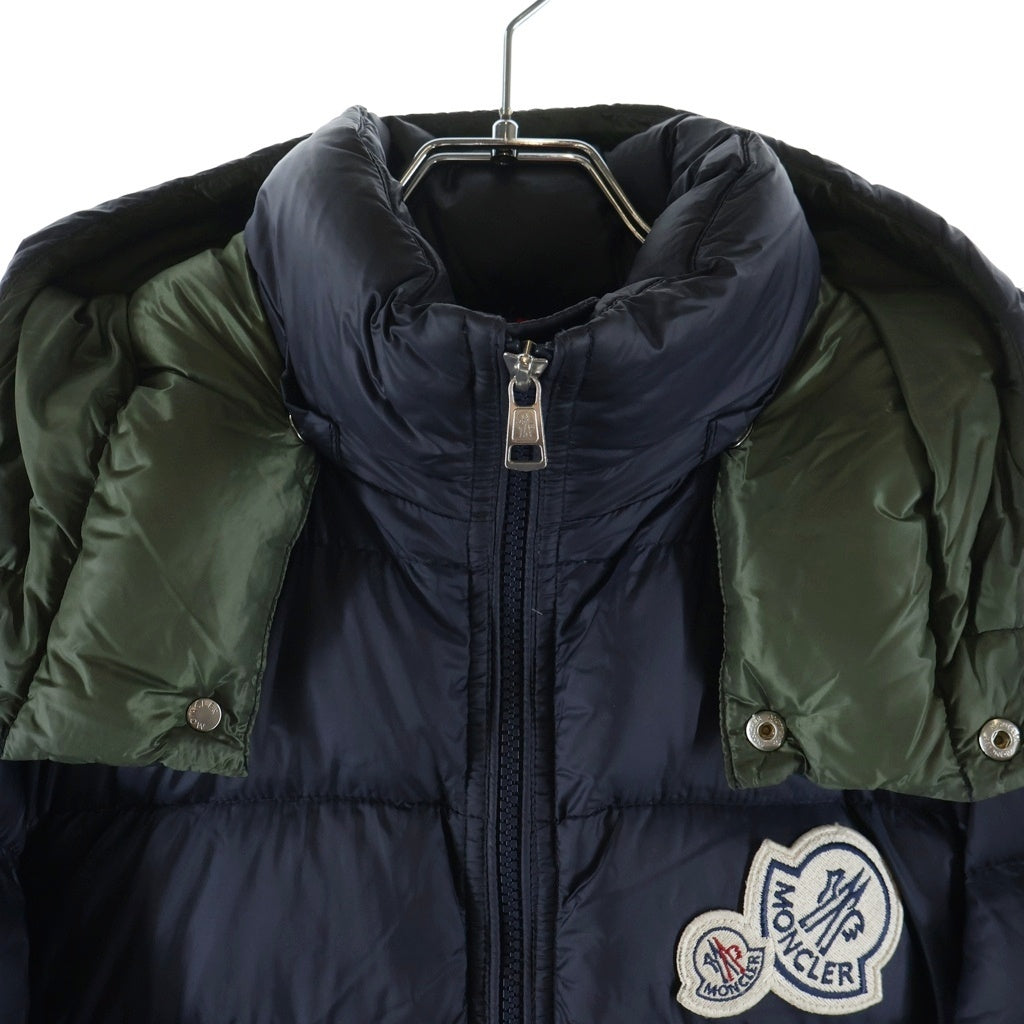 MONCLER(モンクレール) 18AW BRAMANT ワッペンロゴ フーデッド ダウンジャケット ネイビー D20914181149 53334