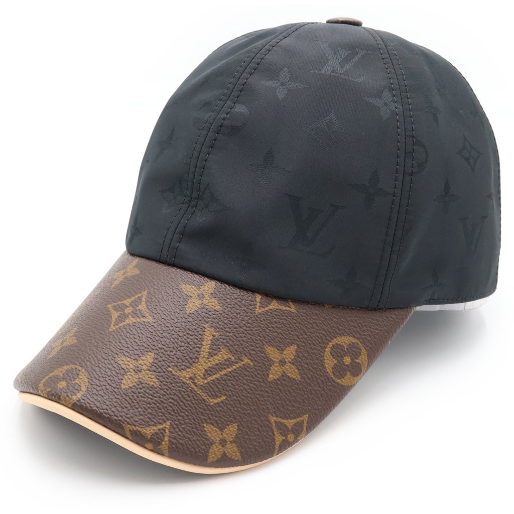 LOUIS VUITTON(ルイヴィトン) キャップ・LV ゲットレディー ノワール モノグラムキャンバス×レザー ブラック M76528