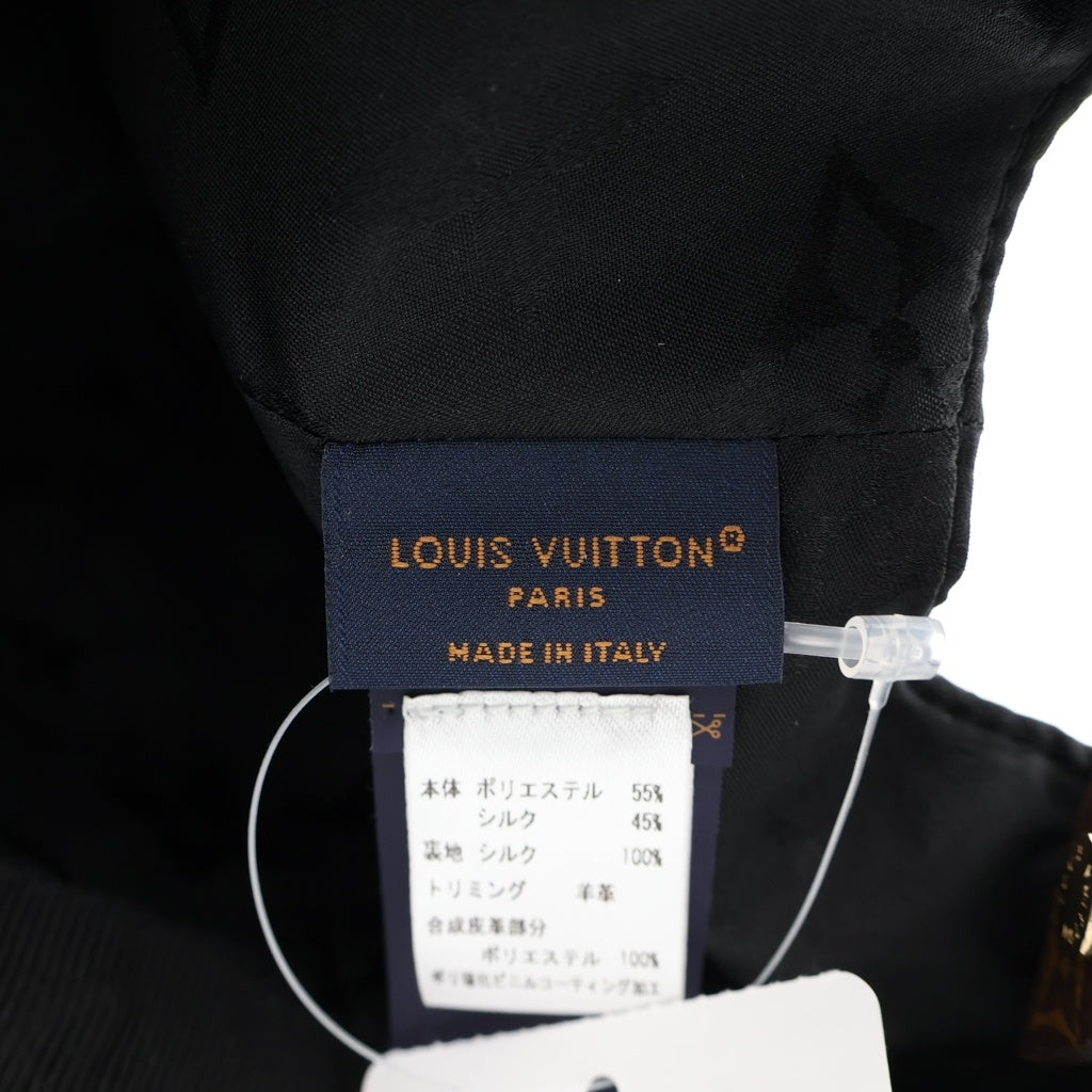 LOUIS VUITTON(ルイヴィトン) キャップ・LV ゲットレディー ノワール モノグラムキャンバス×レザー ブラック M76528