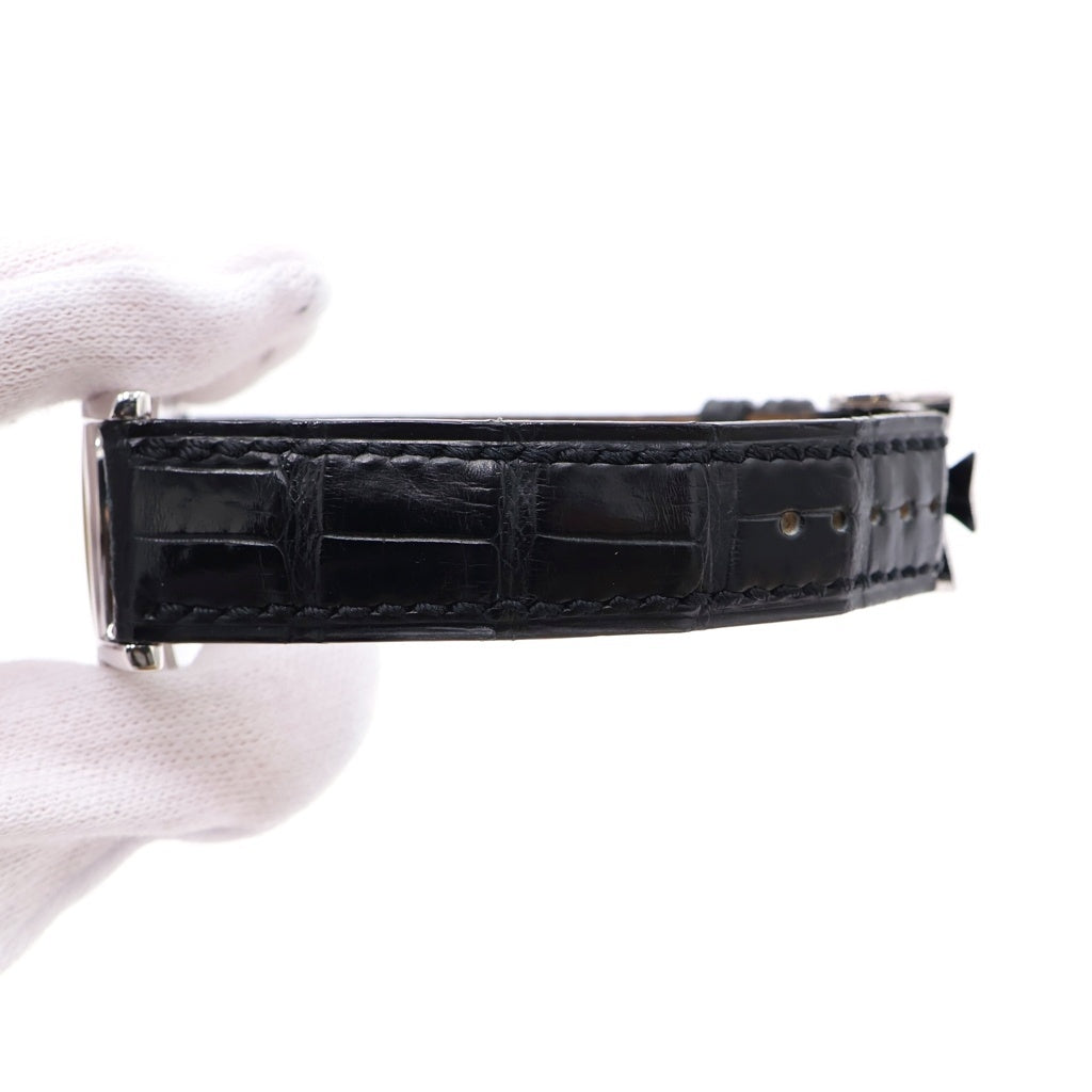 VACHERON CONSTANTIN(バシュロンコンスタンタン) リール 白文字盤 手巻き レザーベルト 腕時計 K18WG ホワイトゴールド 91060/000G