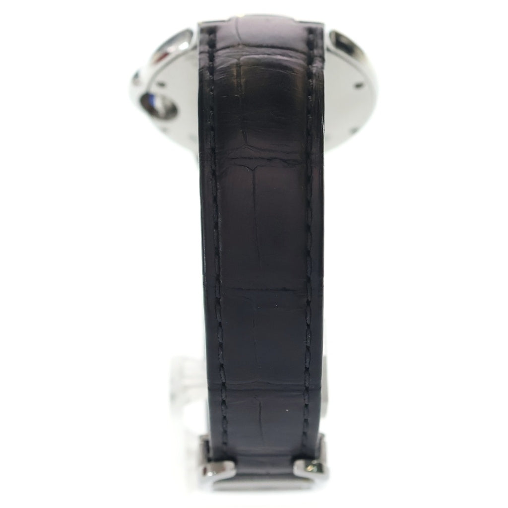 Cartier(カルティエ) バロンブルー シルバー文字盤 レザーベルト 自動巻き 腕時計 シルバー W6920085