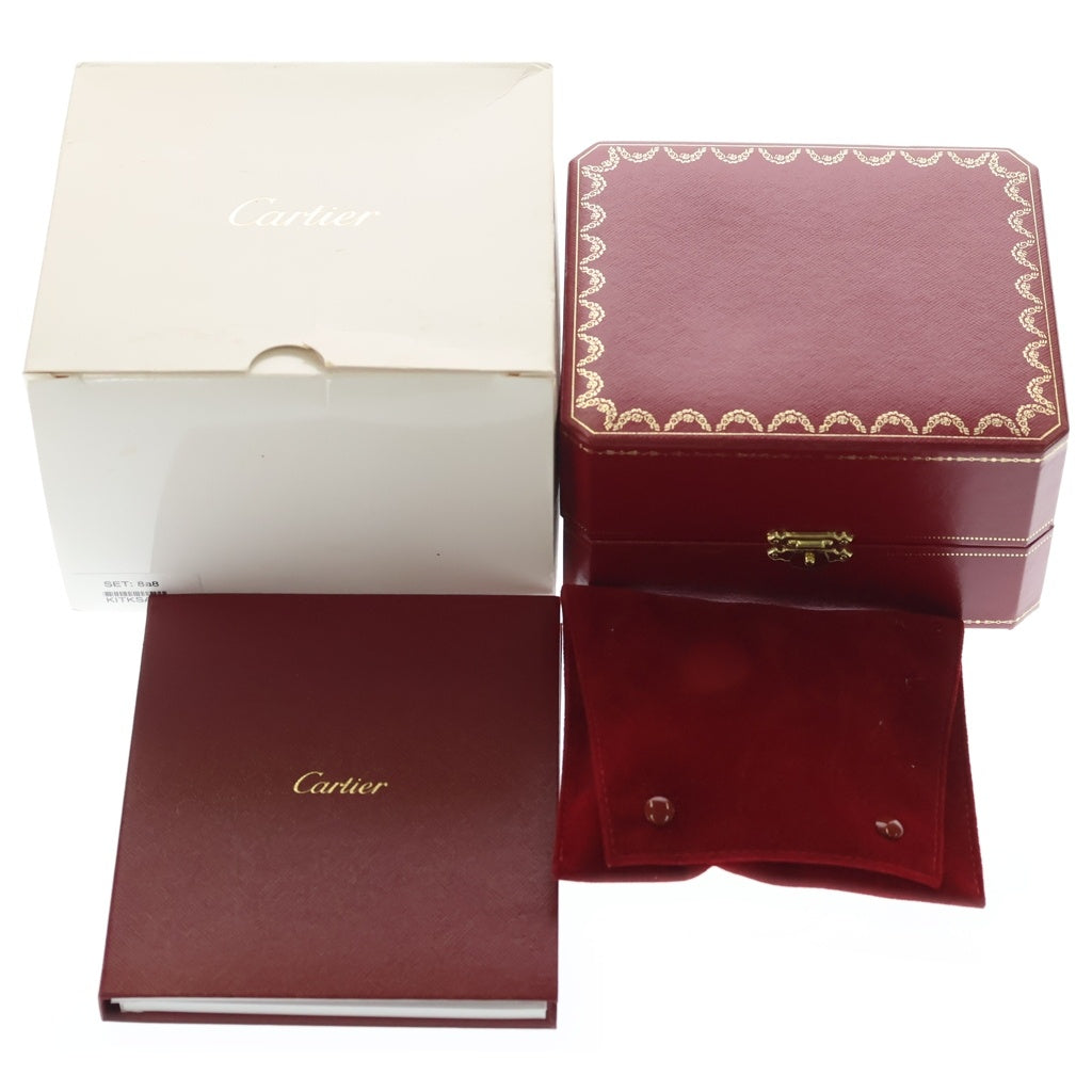 Cartier(カルティエ) バロンブルー シルバー文字盤 レザーベルト 自動巻き 腕時計 シルバー W6920085