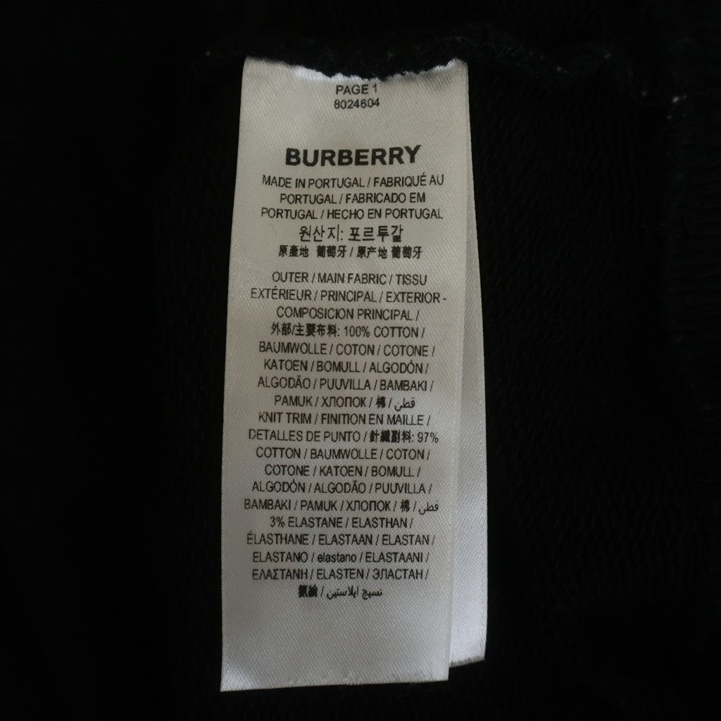 BURBERRY(バーバリー) スウェットパーカー ブラック コットン #L PTFATTEX315SAN