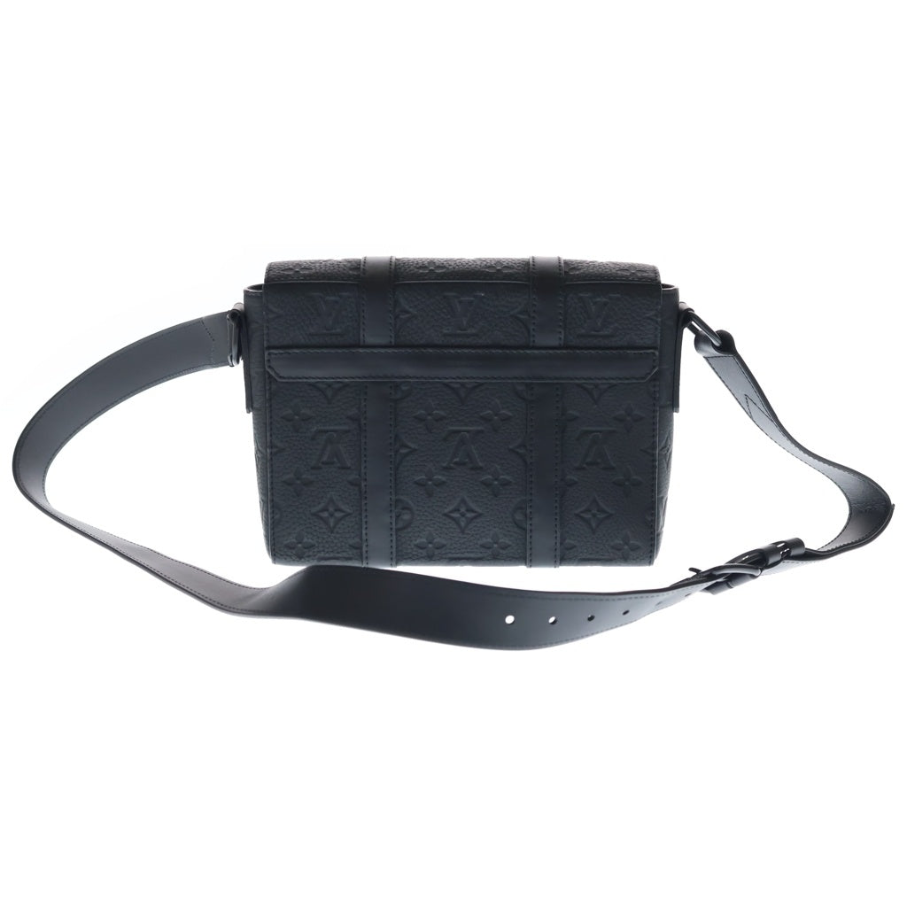 LOUIS VUITTON(ルイヴィトン) トリヨンモノグラム トランクメッセンジャーPM ショルダーバッグ ブラック レザー M57726 ブラック金具