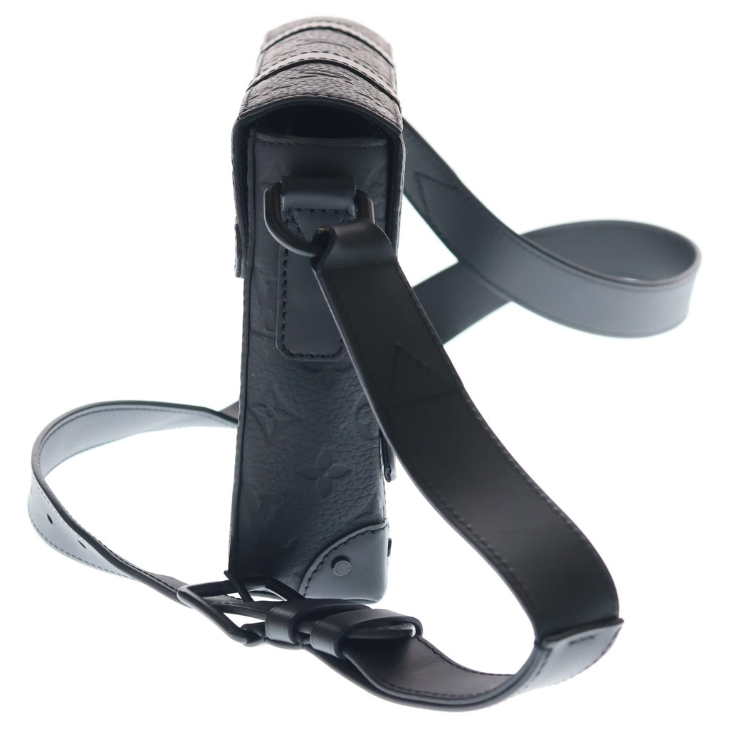 LOUIS VUITTON(ルイヴィトン) トリヨンモノグラム トランクメッセンジャーPM ショルダーバッグ ブラック レザー M57726 ブラック金具
